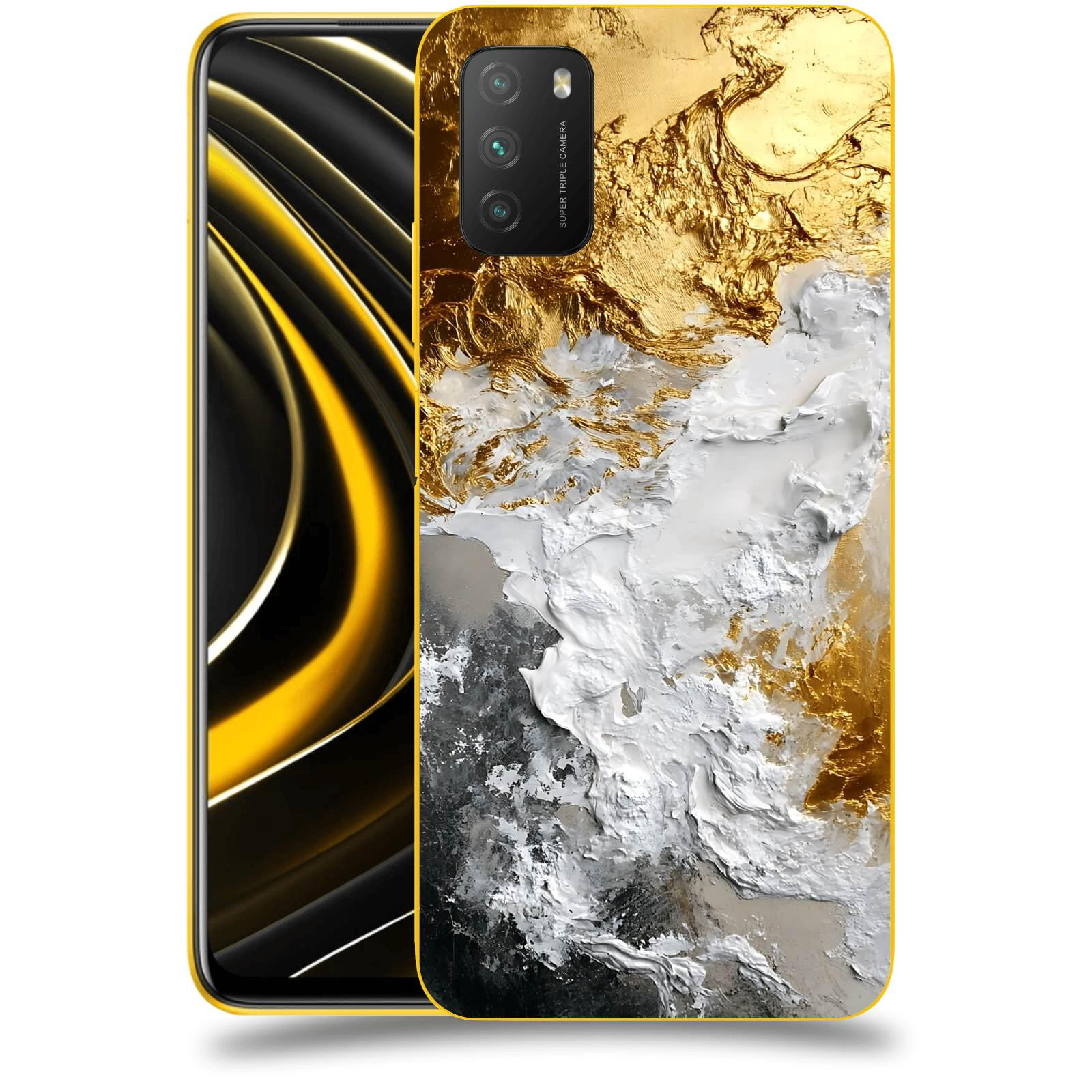 ACOVER Kryt na mobil Xiaomi Poco M3 - Liquid Gold VI