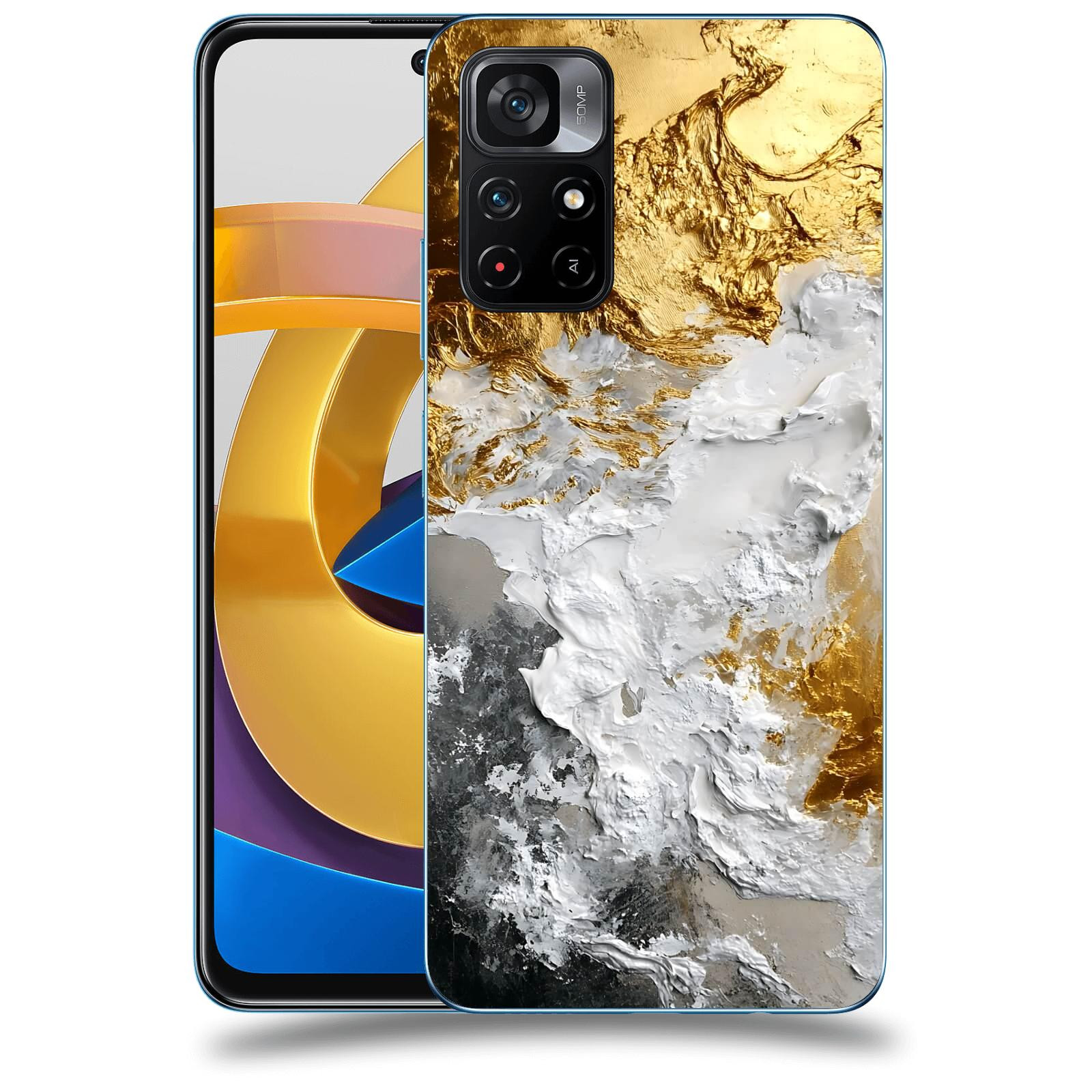 ACOVER Kryt na mobil Xiaomi Poco M4 Pro - Liquid Gold VI