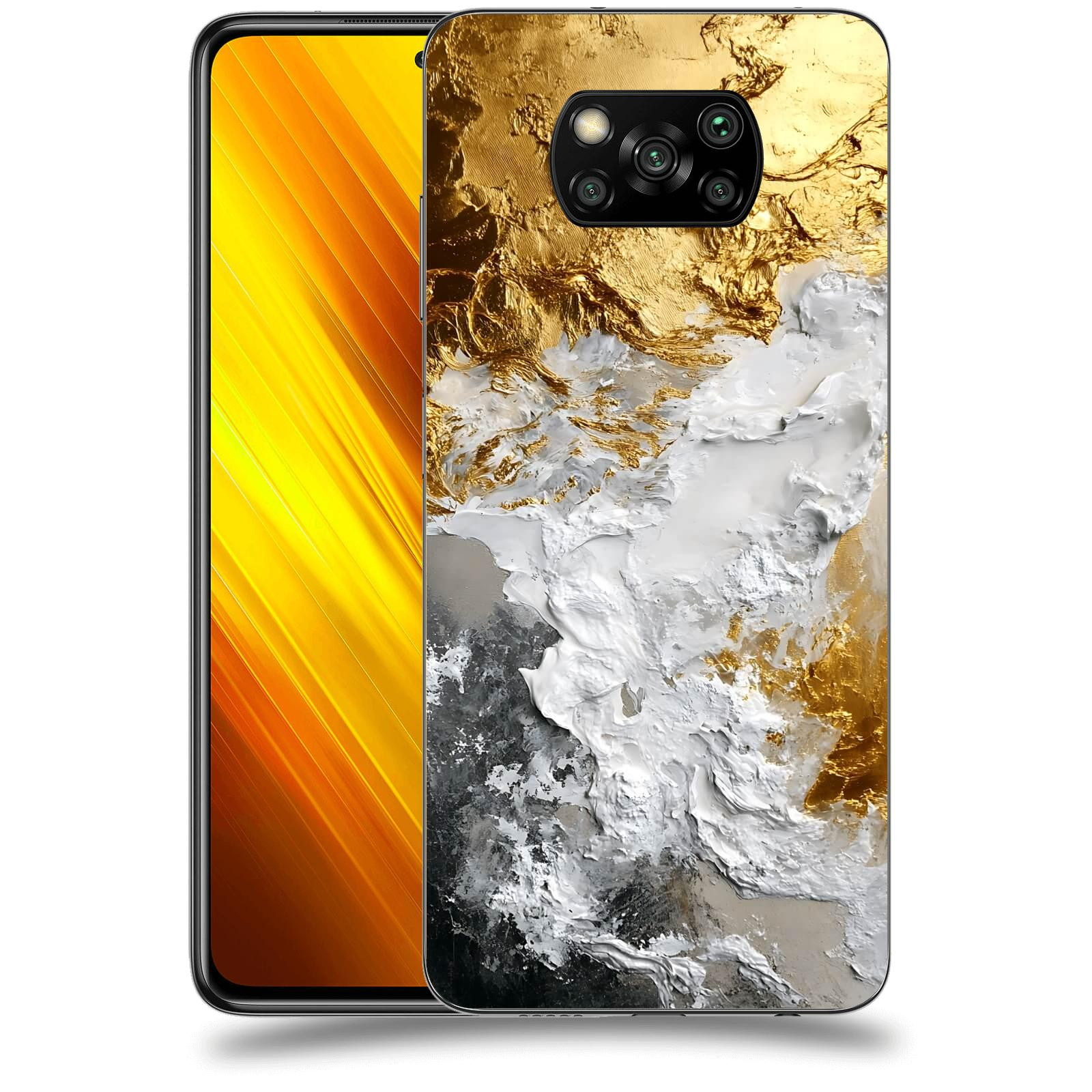ACOVER Kryt na mobil Xiaomi Poco X3 - Liquid Gold VI