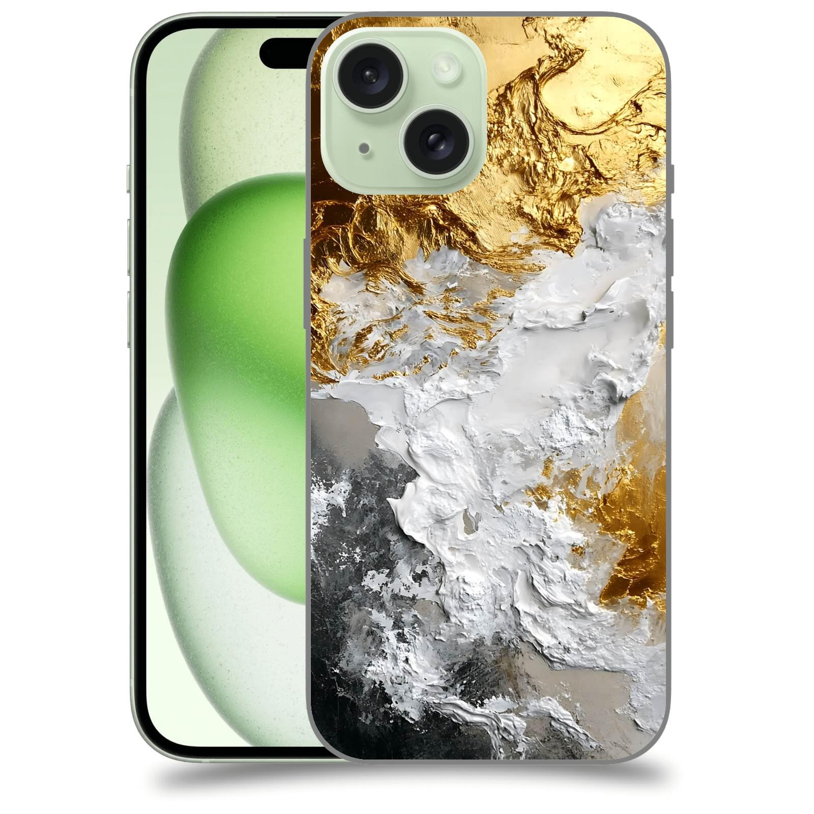 ACOVER Kryt na mobil Apple iPhone 15 - Liquid Gold VI