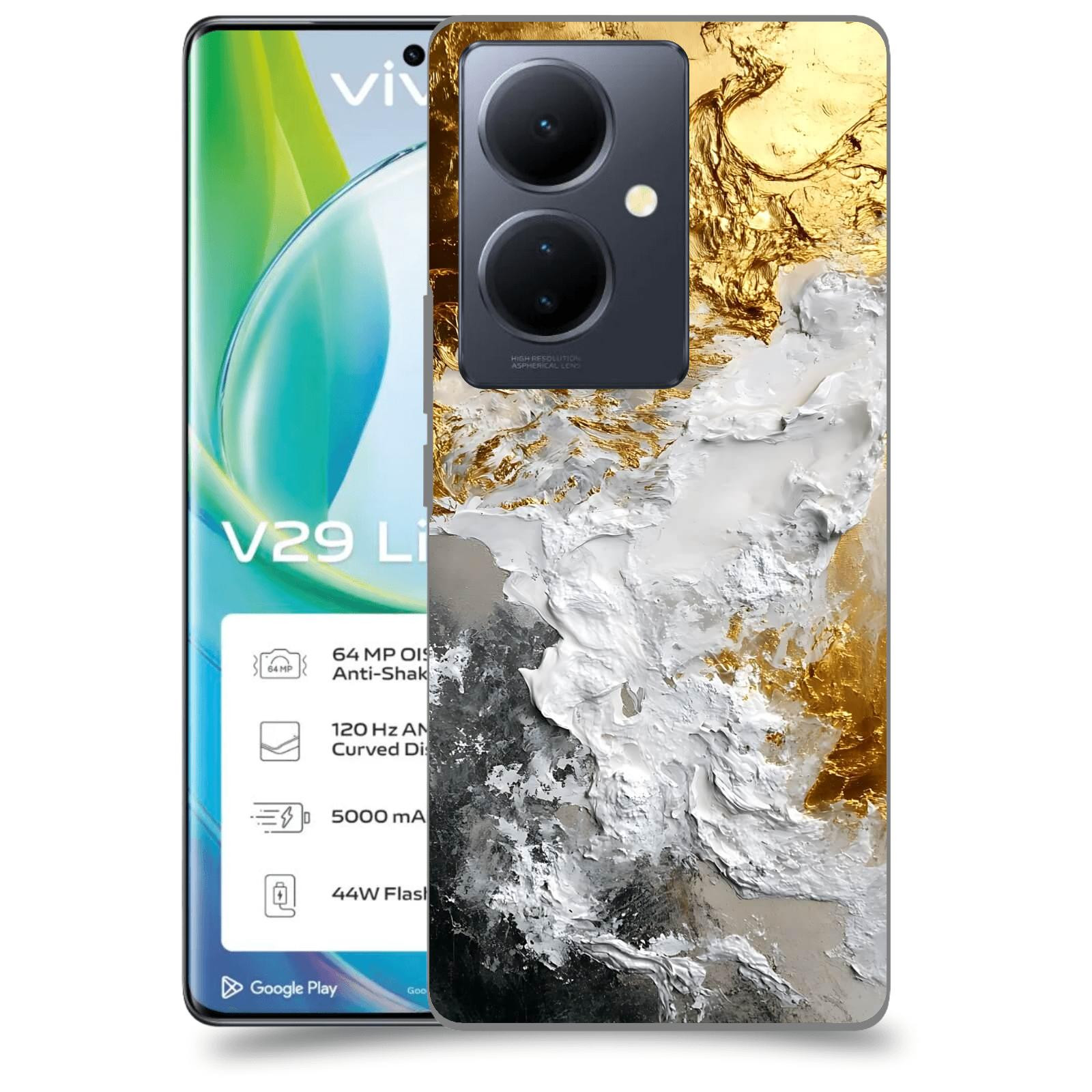 ACOVER Kryt na mobil VIVO V29 Lite 5G - Liquid Gold VI