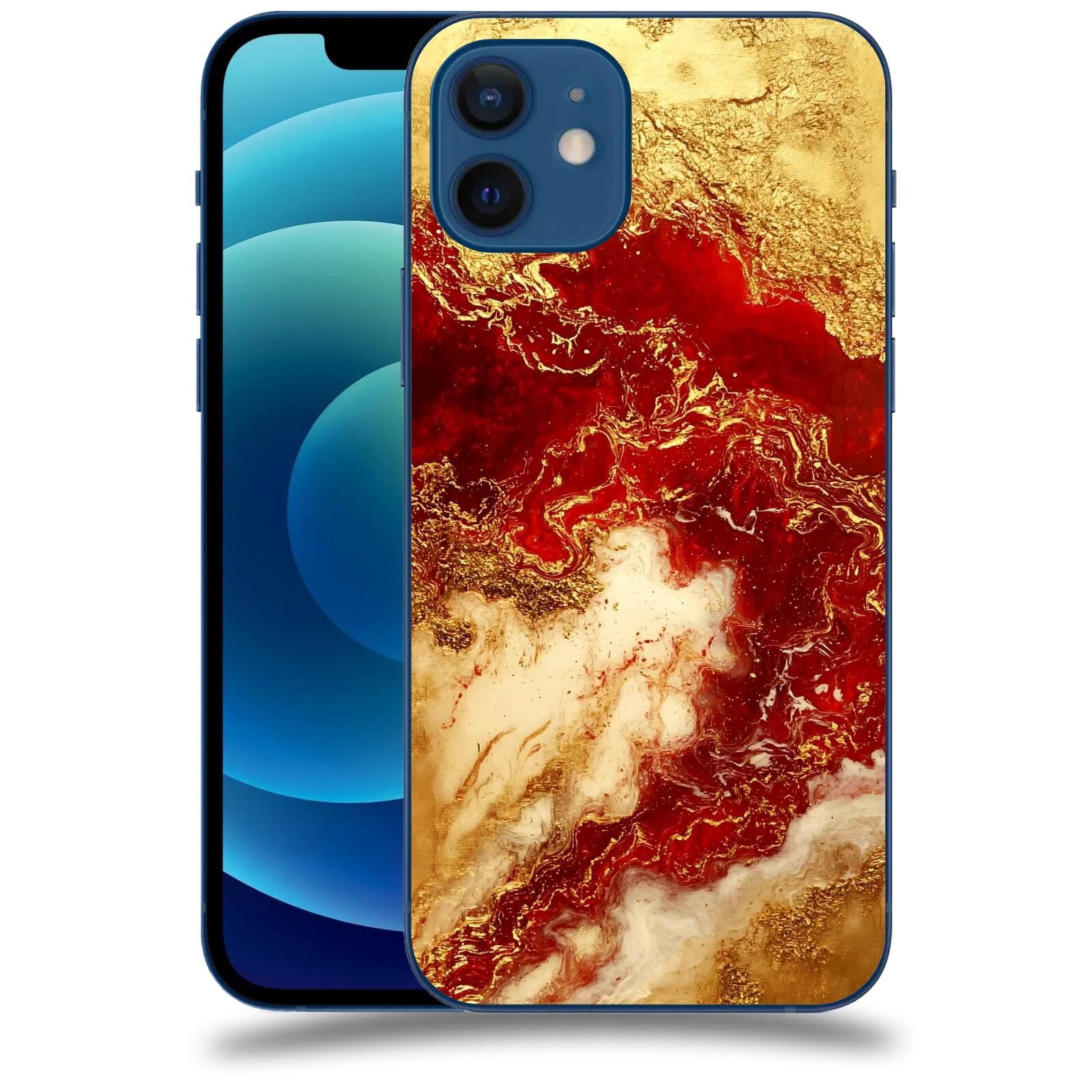 ACOVER Kryt na mobil Apple iPhone 12 - Golden Blood I