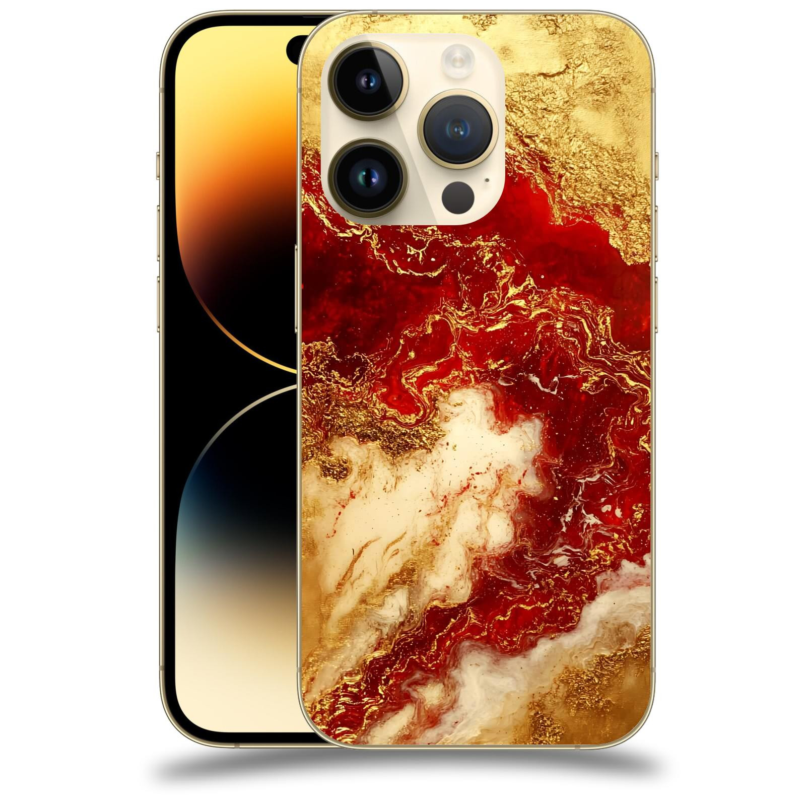 ACOVER Kryt na mobil Apple iPhone 14 Pro - Golden Blood I