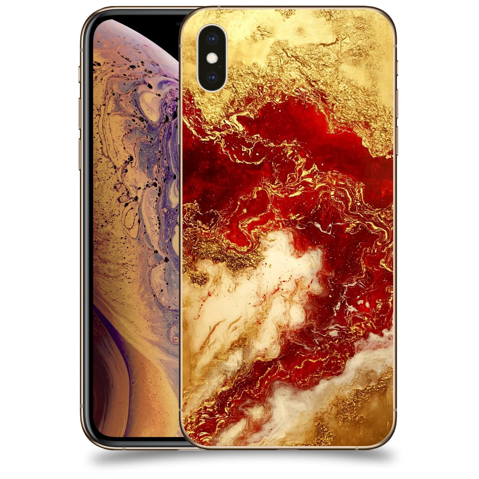 ACOVER Kryt na mobil Apple iPhone XS Max - Golden Blood I