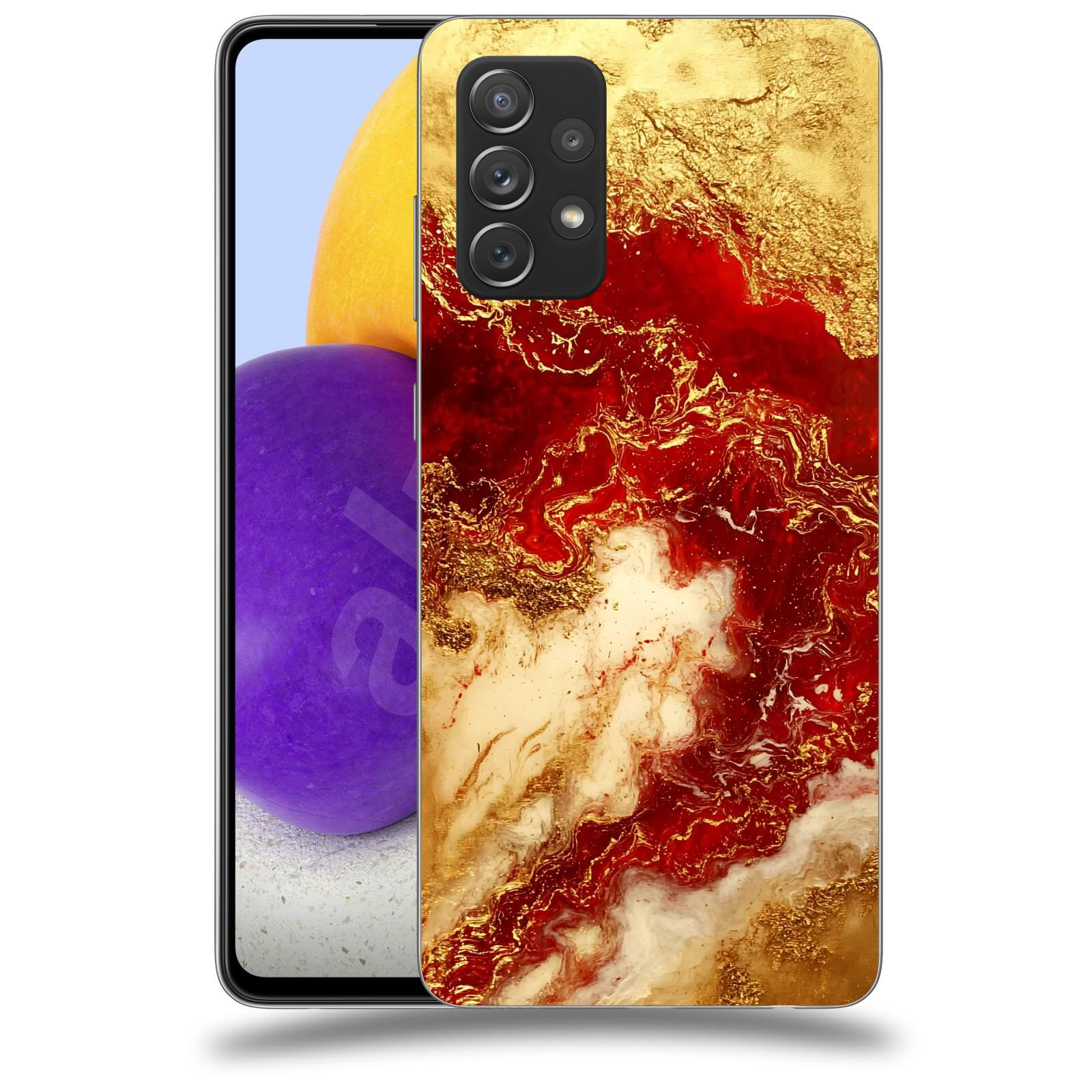 ACOVER Kryt na mobil Samsung Galaxy A73 5G - Golden Blood I