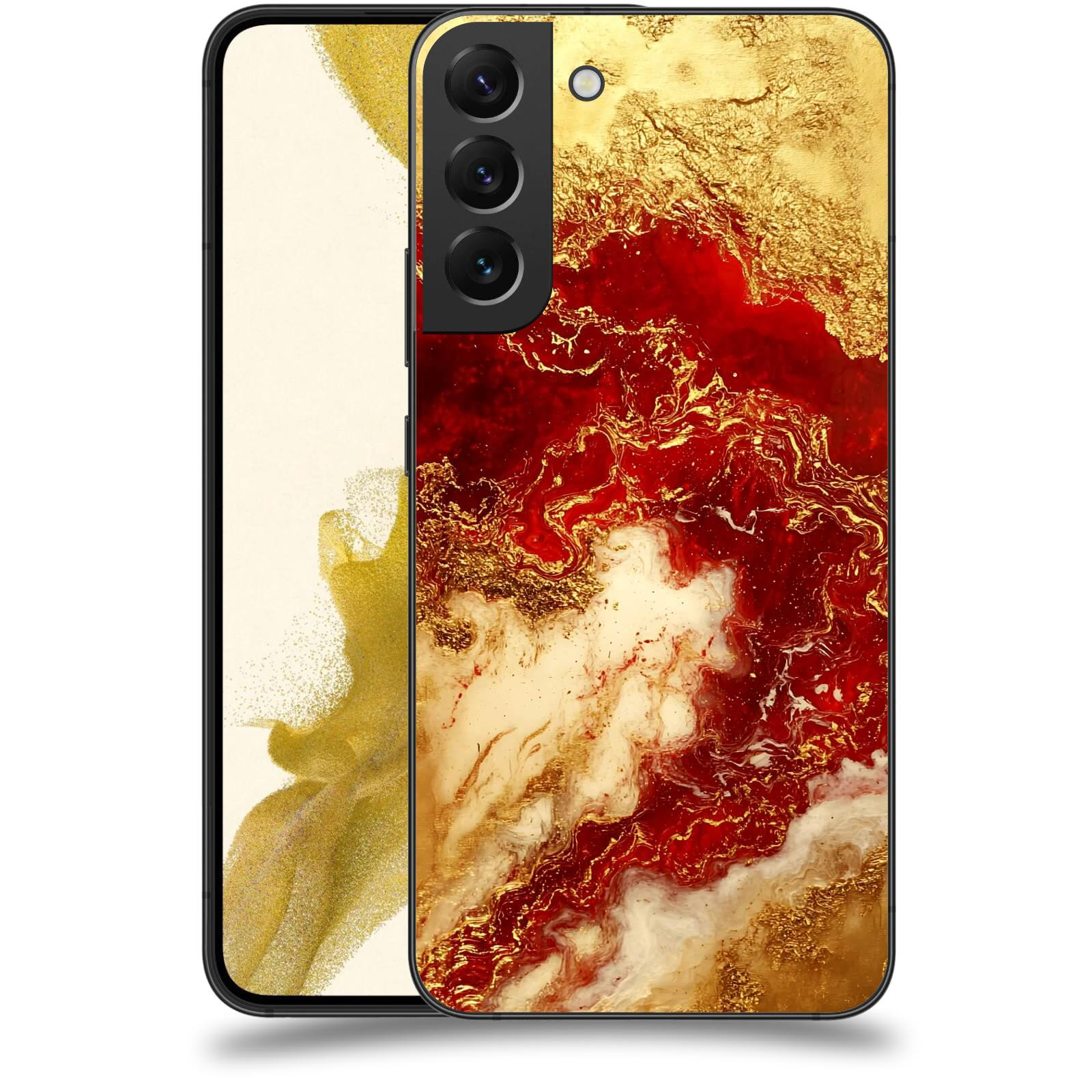 ACOVER Kryt na mobil Samsung Galaxy S22+ 5G - Golden Blood I