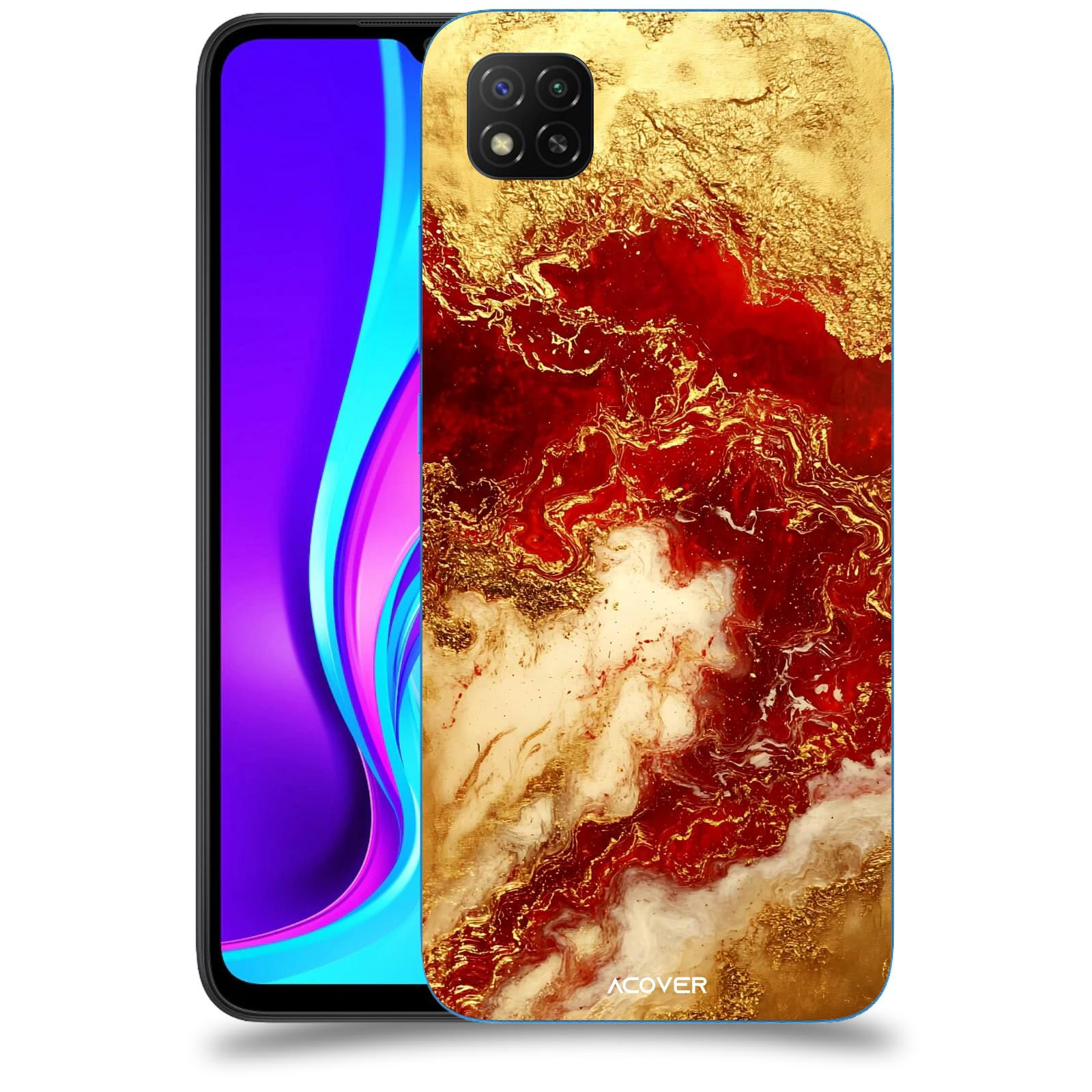 ACOVER Kryt na mobil Xiaomi Redmi 9C - Golden Blood I