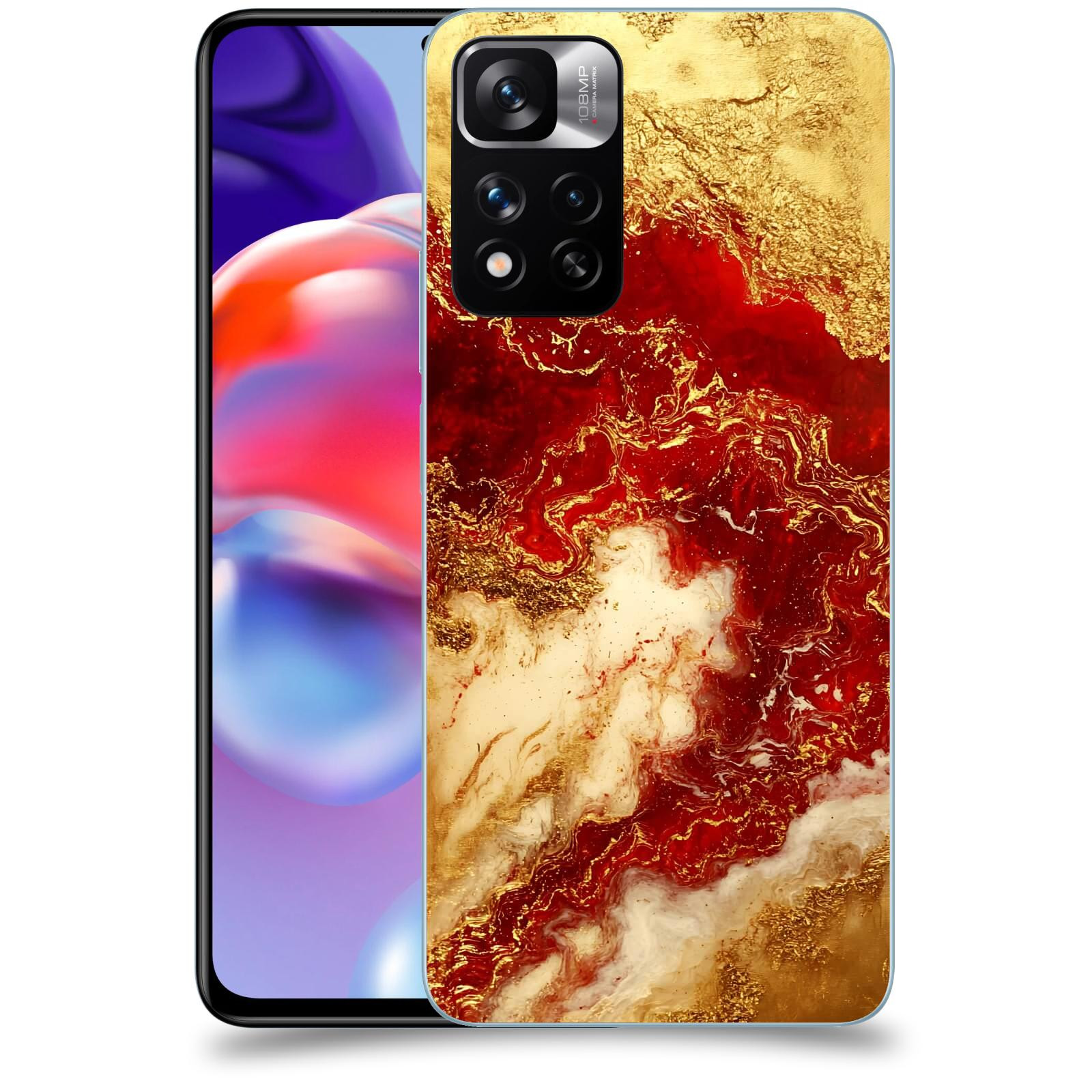 ACOVER Kryt na mobil Xiaomi Redmi Note 11 Pro+ 5G - Golden Blood I