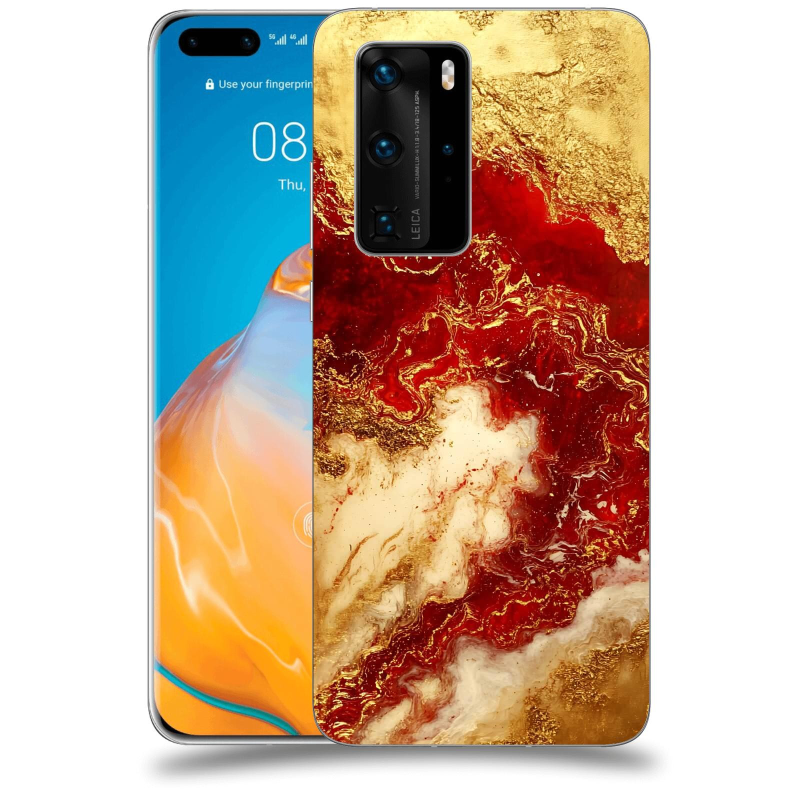 ACOVER Kryt na mobil Huawei P40 - Golden Blood I