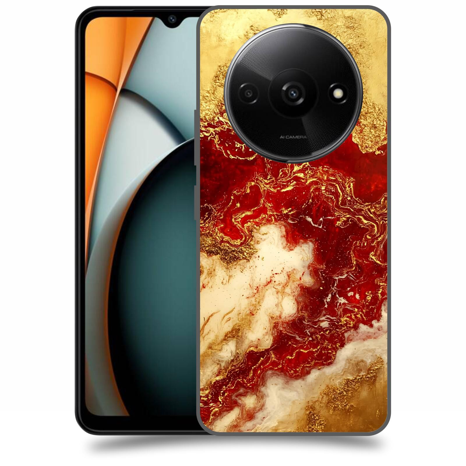 ACOVER Kryt na mobil Xiaomi Redmi A3 - Golden Blood I