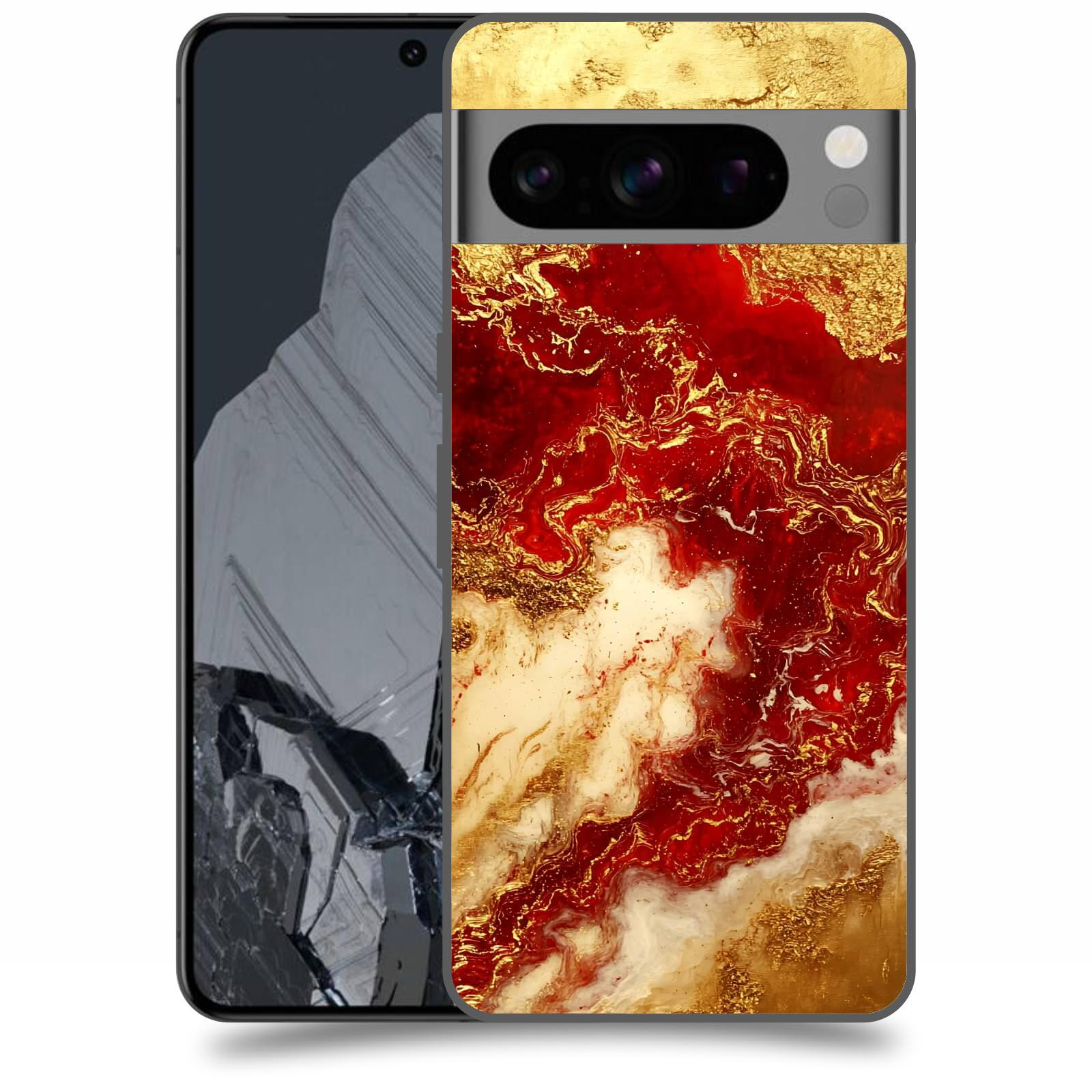 ACOVER Kryt na mobil Google Pixel 8 Pro - Golden Blood I
