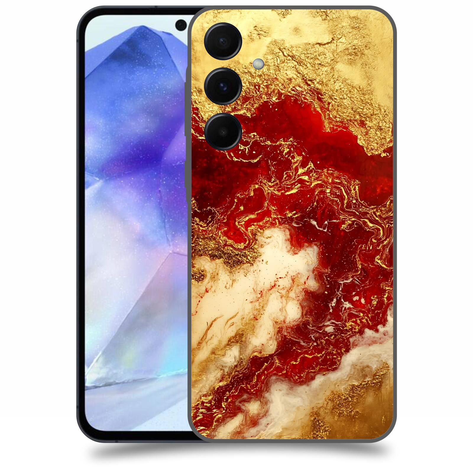 ACOVER Kryt na mobil Samsung Galaxy A55 5G - Golden Blood I
