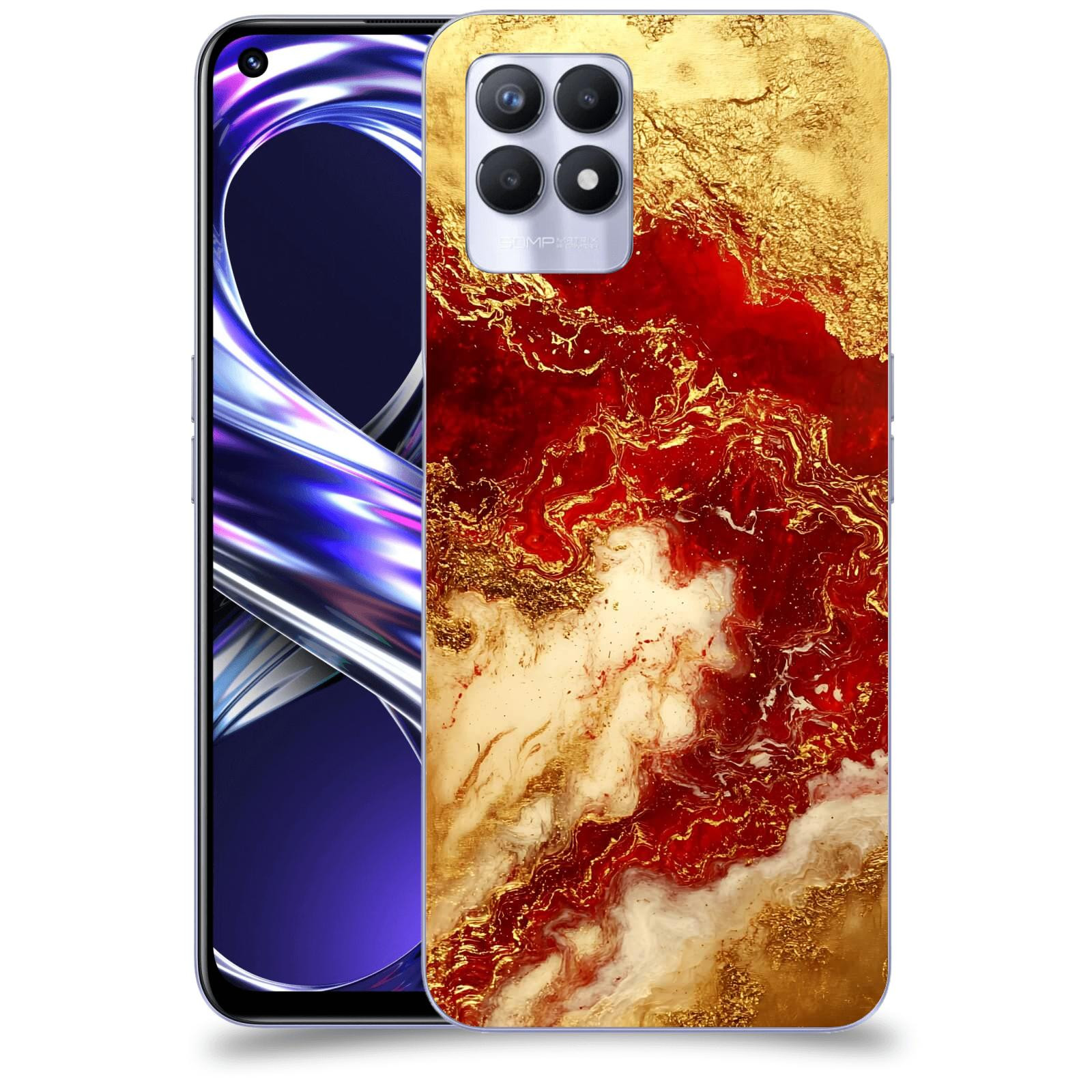 ACOVER Kryt na mobil Realme 8i - Golden Blood I