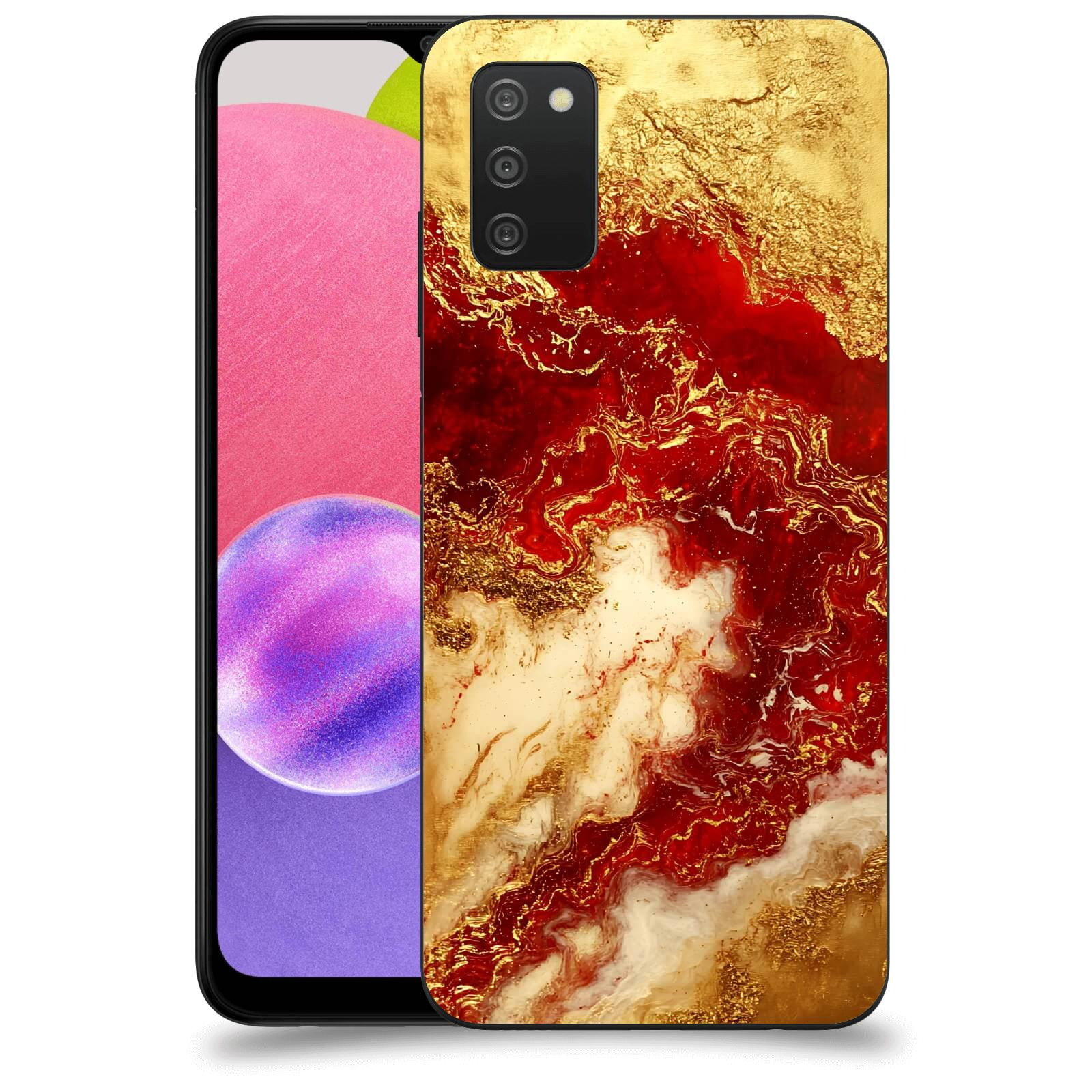 ACOVER Kryt na mobil Samsung Galaxy A03s A037G - Golden Blood I