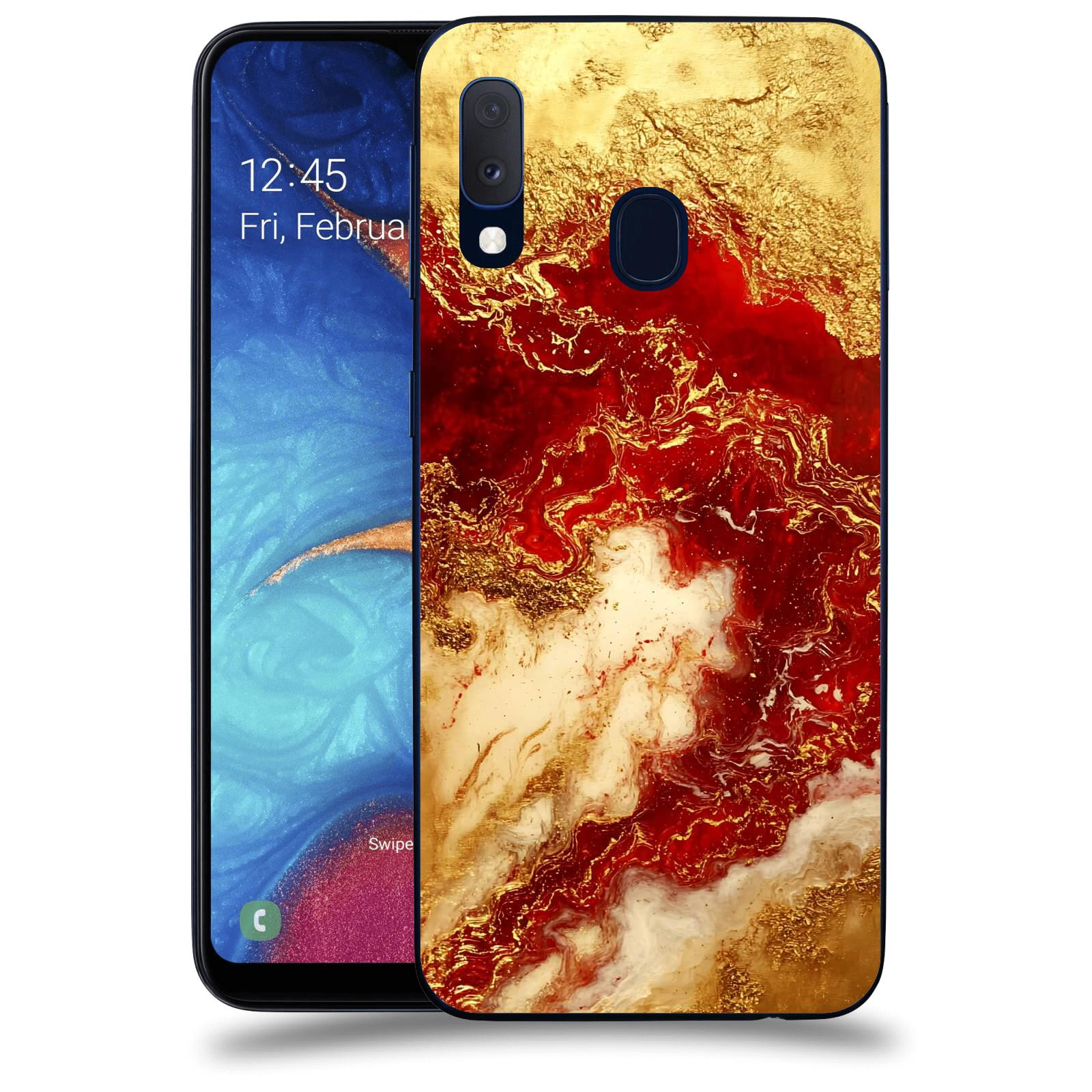 ACOVER Kryt na mobil Samsung Galaxy A20e A202F - Golden Blood I