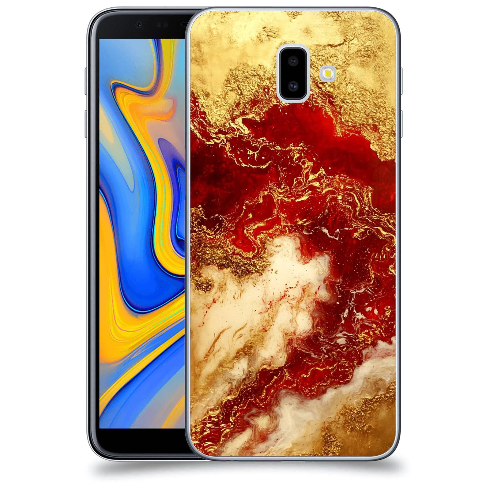 ACOVER Kryt na mobil Samsung Galaxy J6+ J610F - Golden Blood I