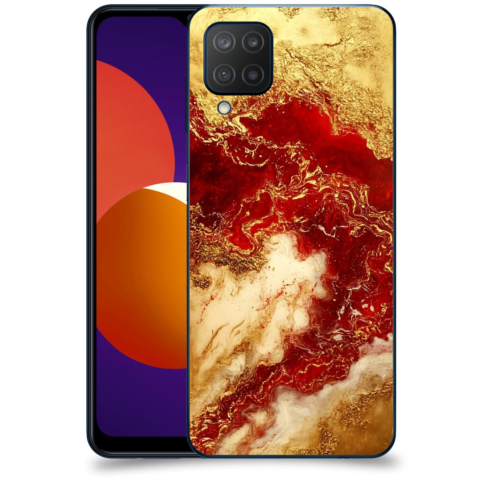 ACOVER Kryt na mobil Samsung Galaxy M12 M127F - Golden Blood I
