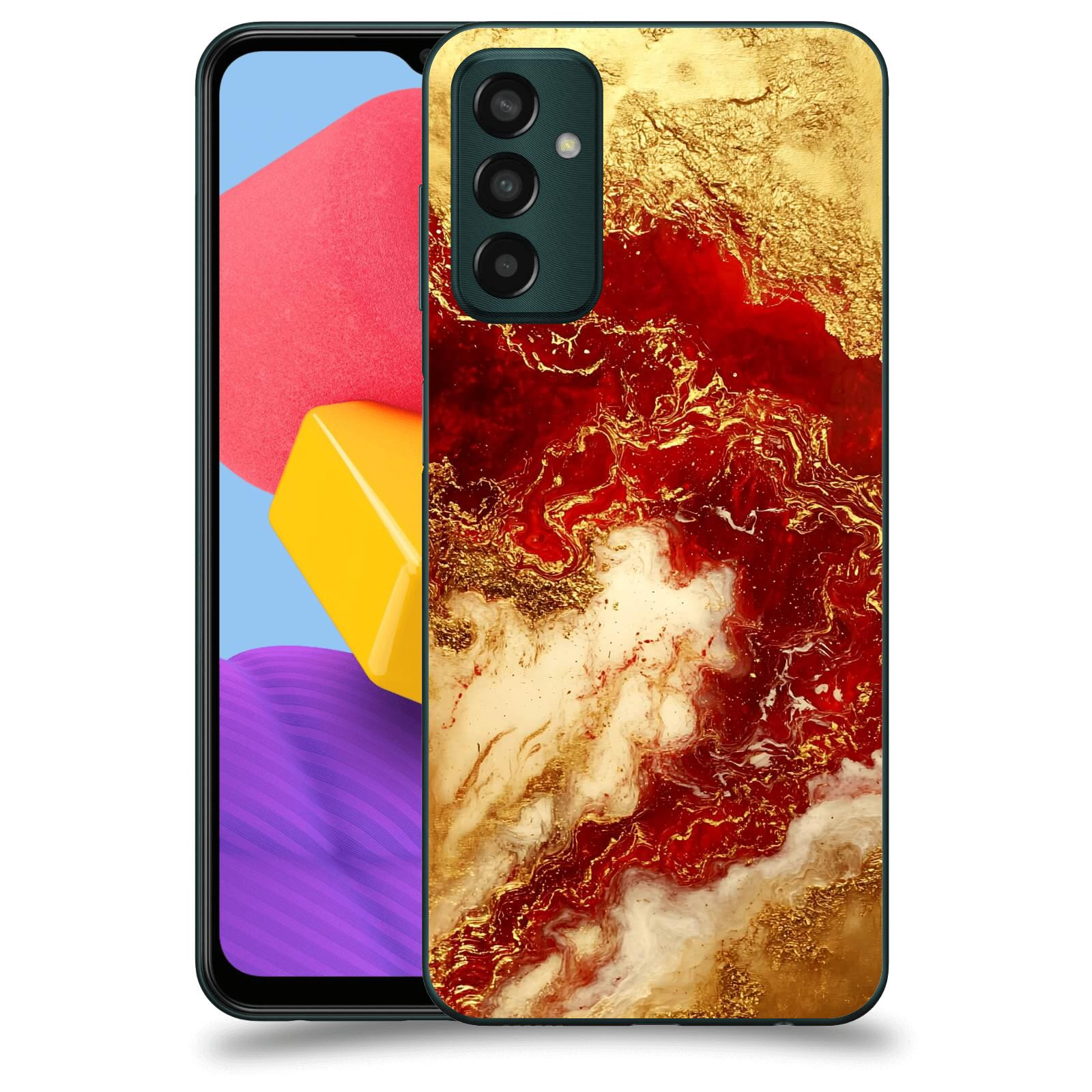 ACOVER Kryt na mobil Samsung Galaxy M13 M135F - Golden Blood I