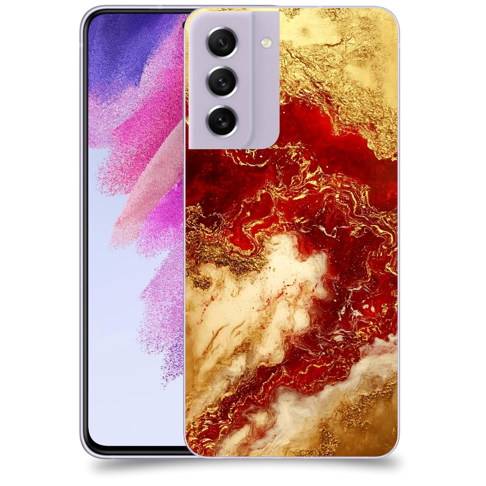 ACOVER Kryt na mobil Samsung Galaxy S21 FE 5G - Golden Blood I