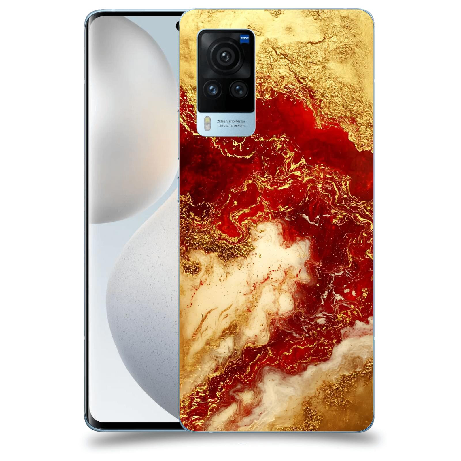 ACOVER Kryt na mobil Vivo X60 Pro 5G - Golden Blood I