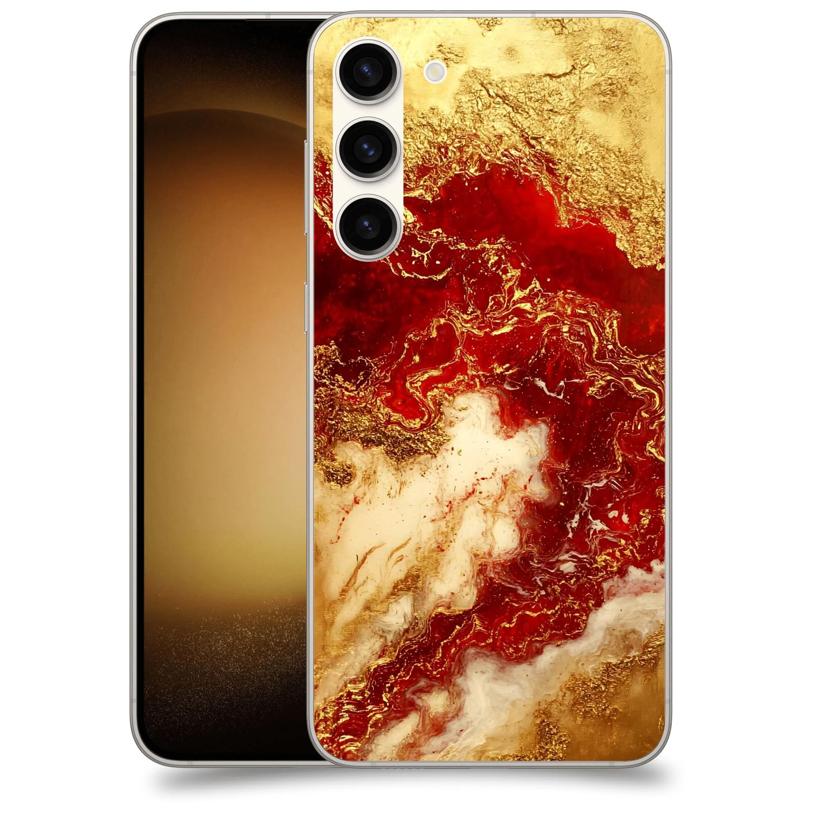 ACOVER Kryt na mobil Samsung Galaxy S23+ 5G - Golden Blood I