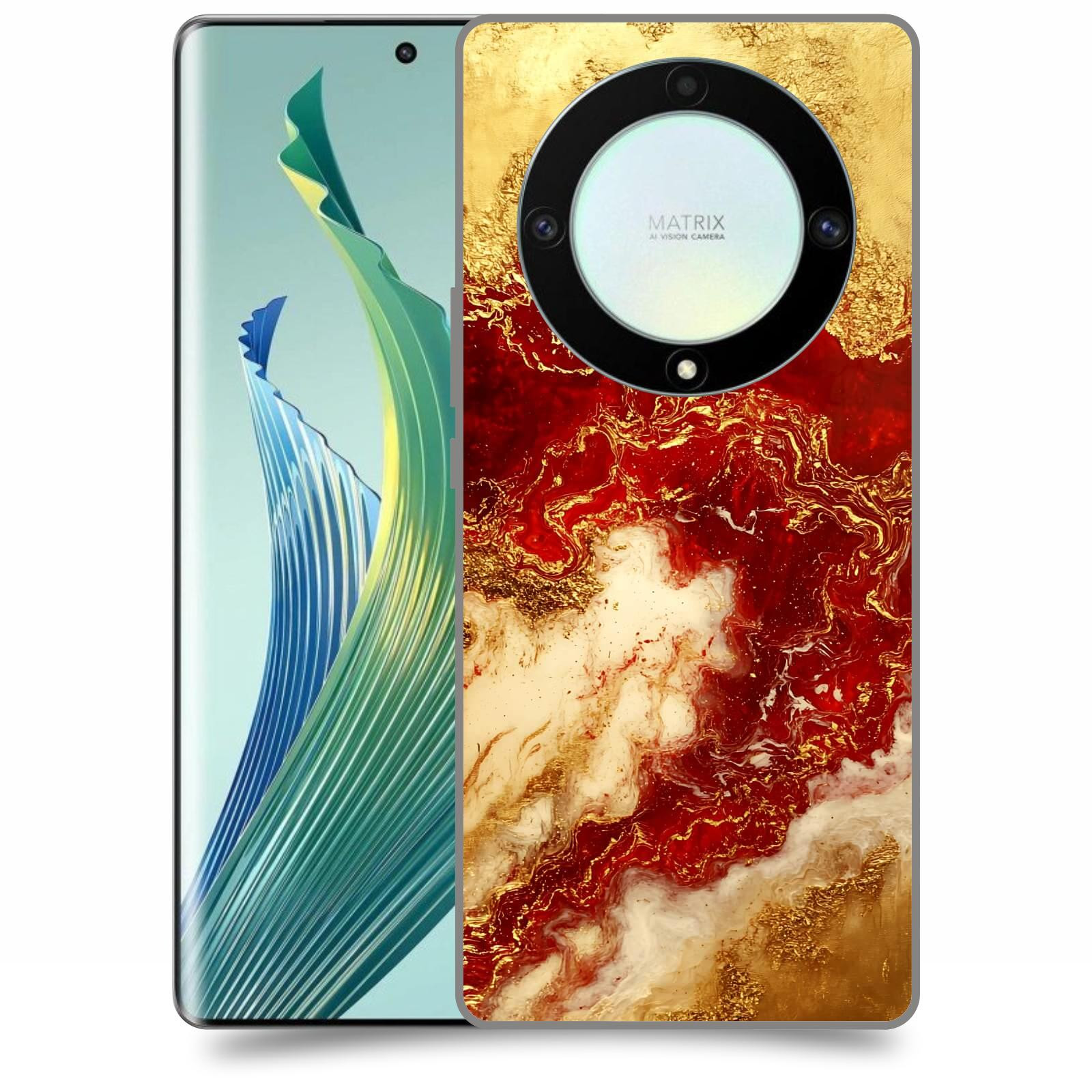 ACOVER Kryt na mobil Honor Magic 5 Lite 5G - Golden Blood I