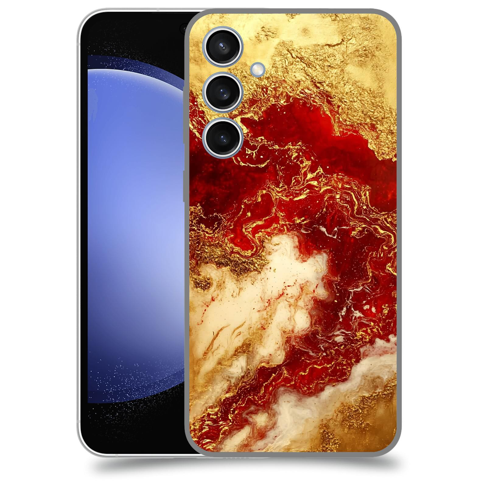 ACOVER Kryt na mobil Samsung Galaxy S23 FE - Golden Blood I