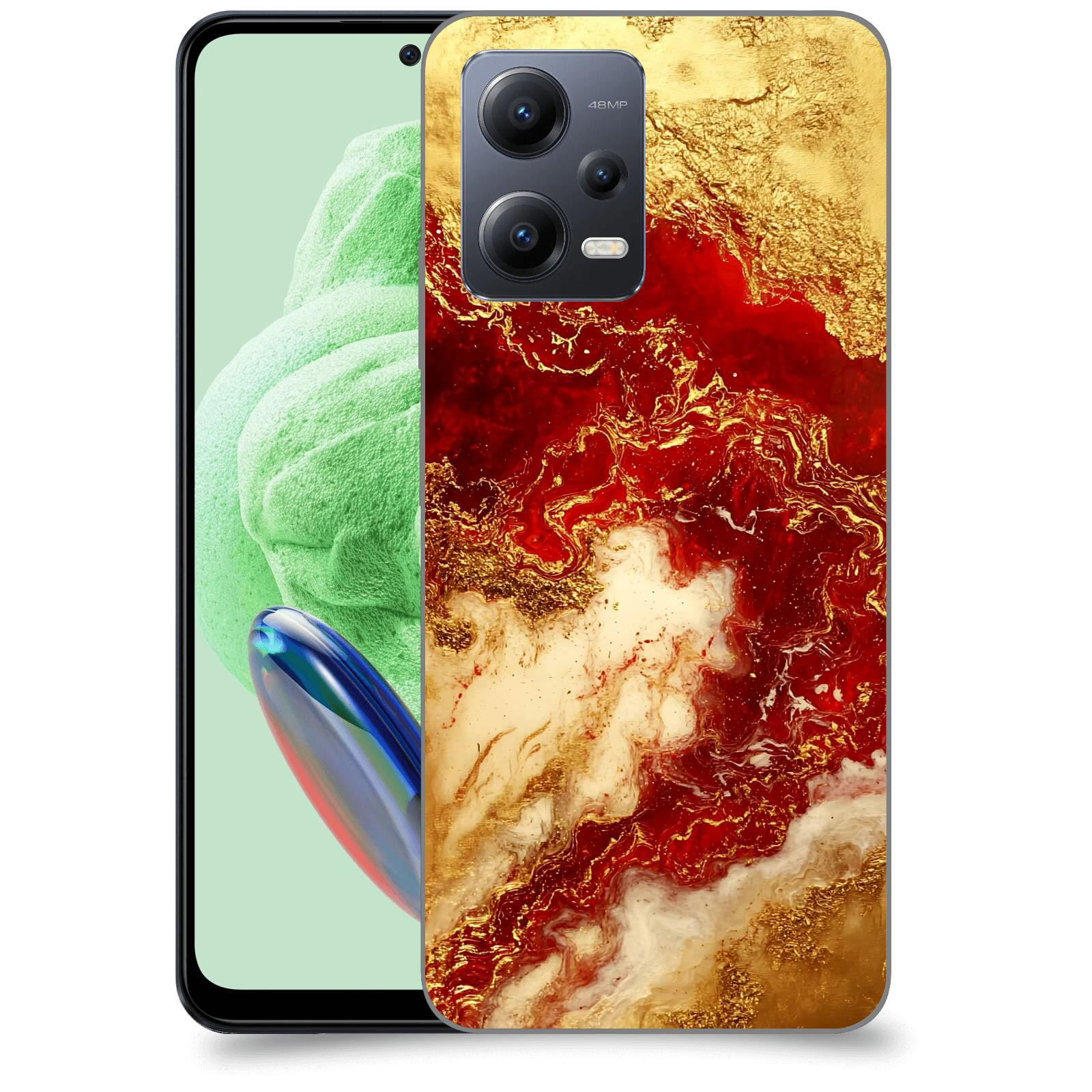ACOVER Kryt na mobil Xiaomi Redmi Note 12 5G - Golden Blood I