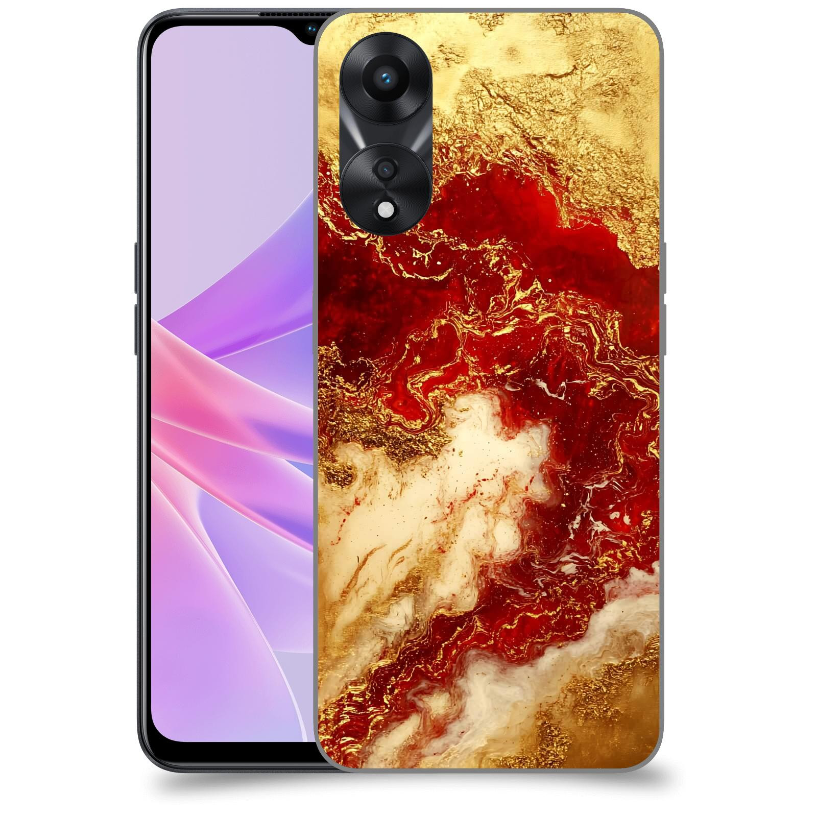 ACOVER Kryt na mobil OPPO A78 5G - Golden Blood I