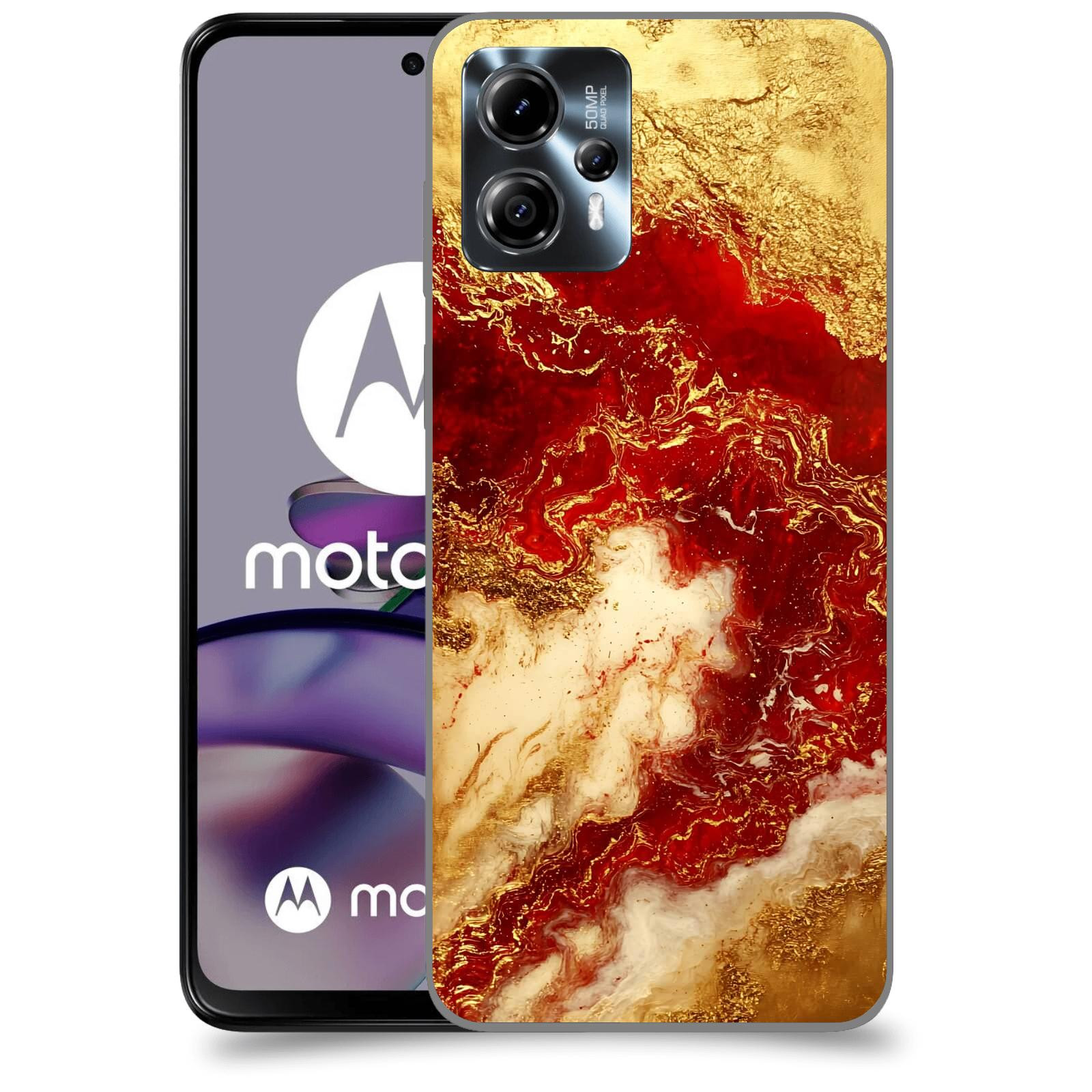 ACOVER Kryt na mobil Motorola Moto G13 - Golden Blood I