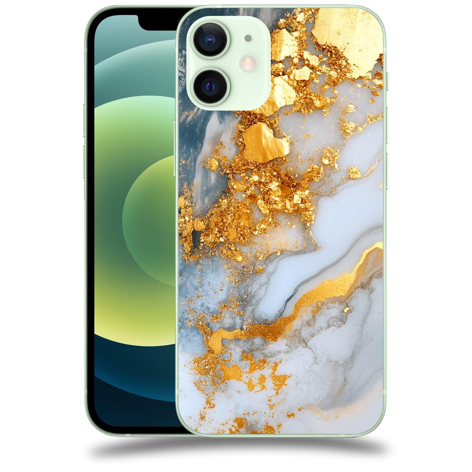 ACOVER Kryt na mobil Apple iPhone 12 mini - Liquid Gold VII