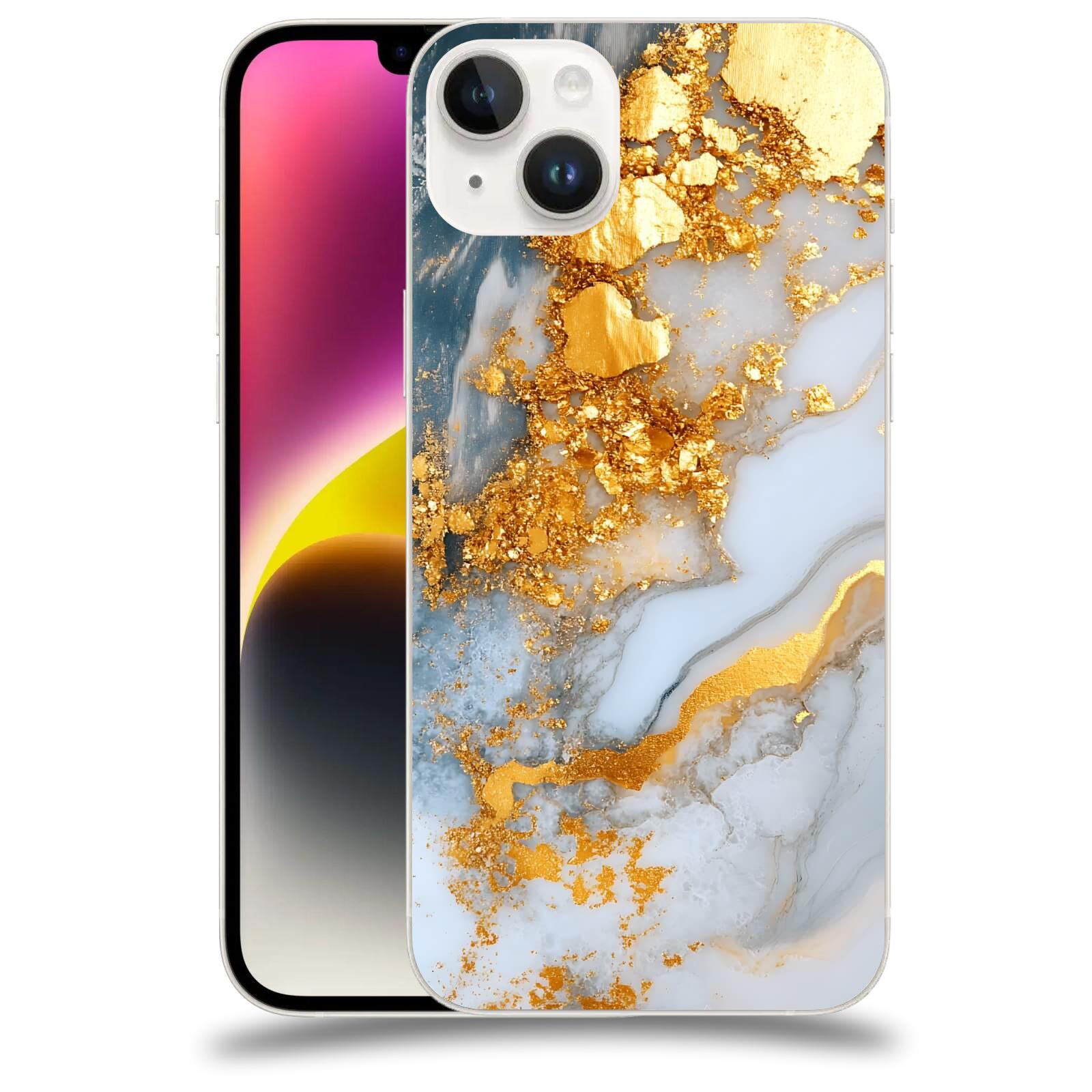 ACOVER Kryt na mobil Apple iPhone 14 Plus - Liquid Gold VII