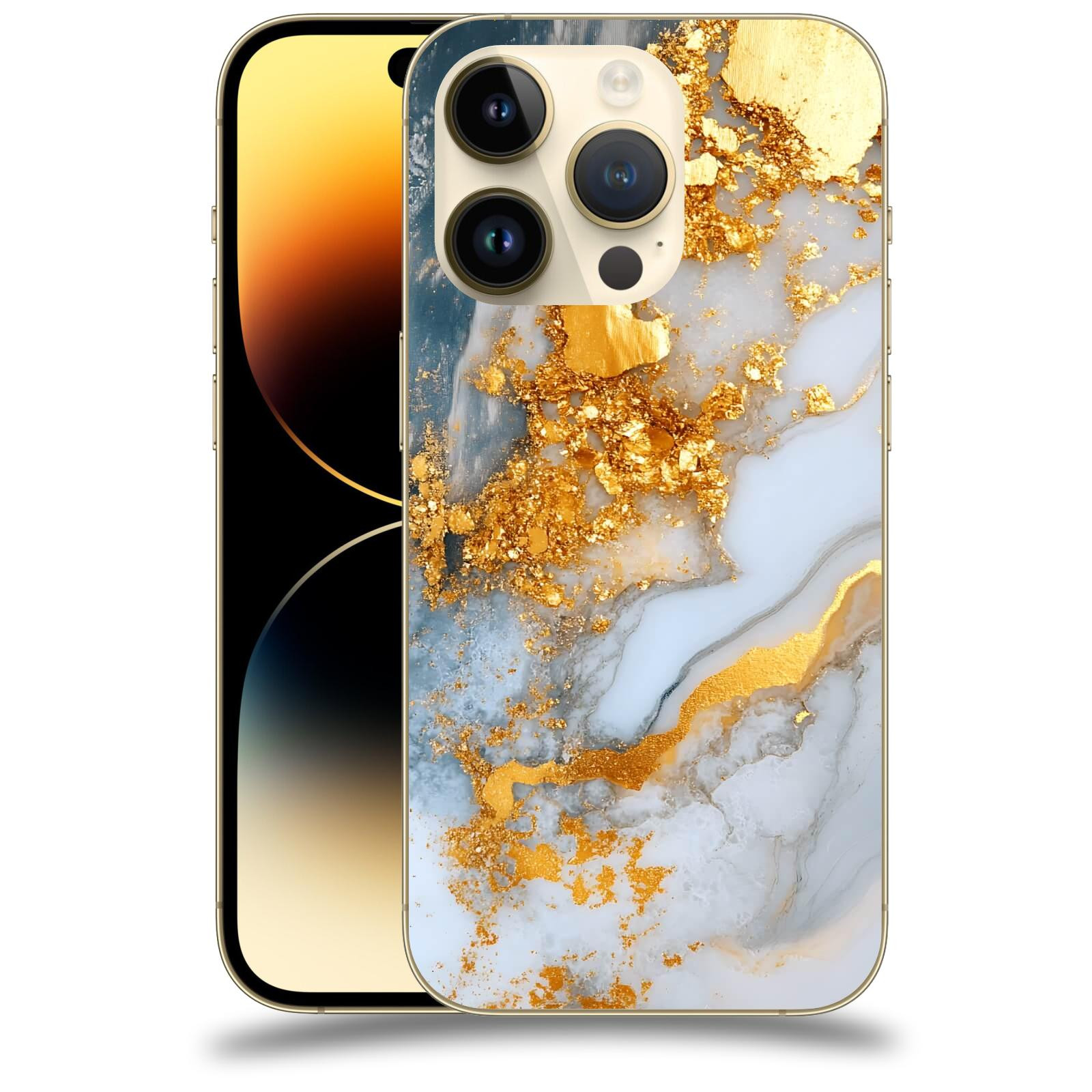 ACOVER Kryt na mobil Apple iPhone 14 Pro - Liquid Gold VII
