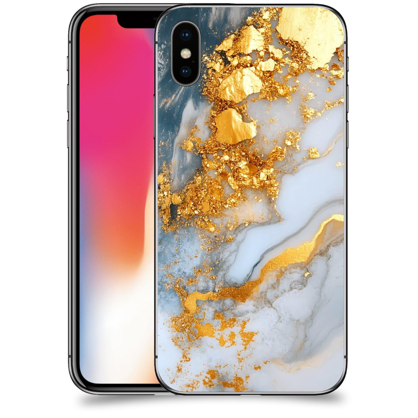 ACOVER Kryt na mobil Apple iPhone X/XS - Liquid Gold VII