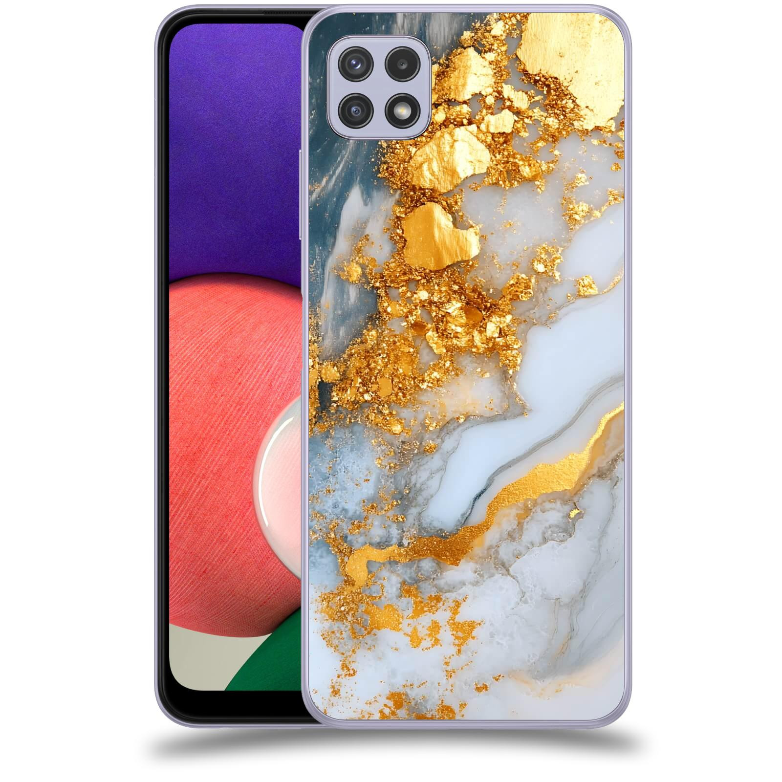 ACOVER Kryt na mobil Samsung Galaxy A22 5G A226B - Liquid Gold VII