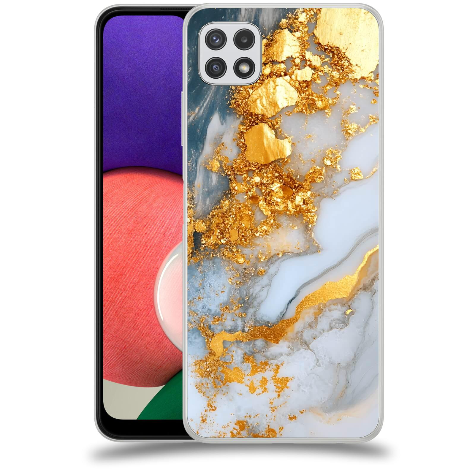 ACOVER Kryt na mobil Samsung Galaxy A22 A225F - Liquid Gold VII