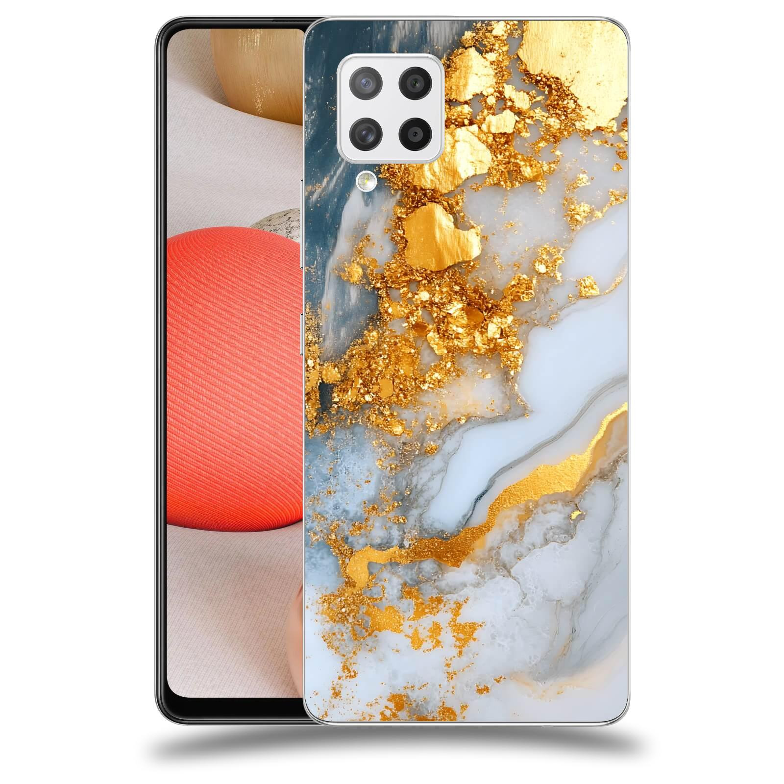 ACOVER Kryt na mobil Samsung Galaxy A42 A426B - Liquid Gold VII