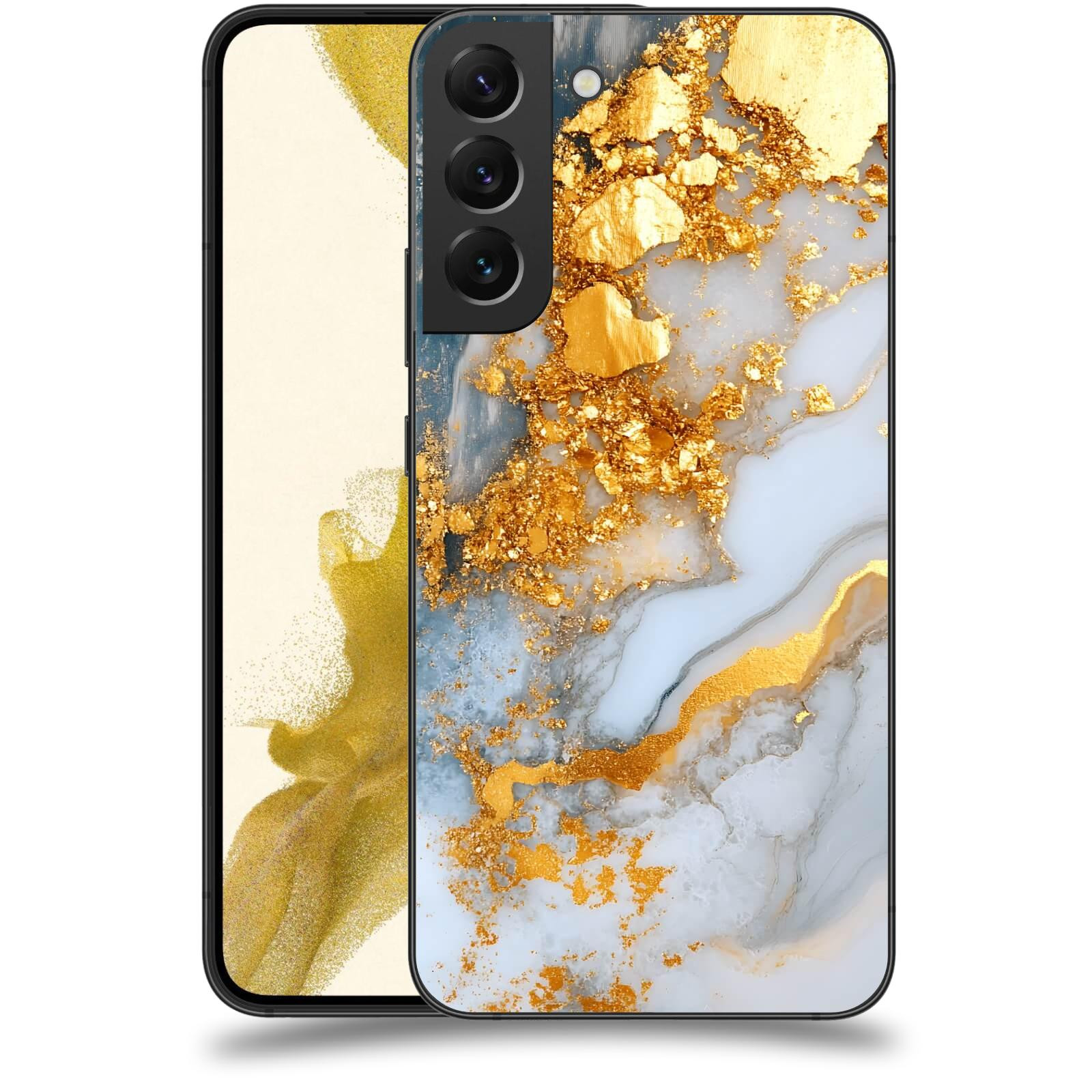 ACOVER Kryt na mobil Samsung Galaxy S22+ 5G - Liquid Gold VII