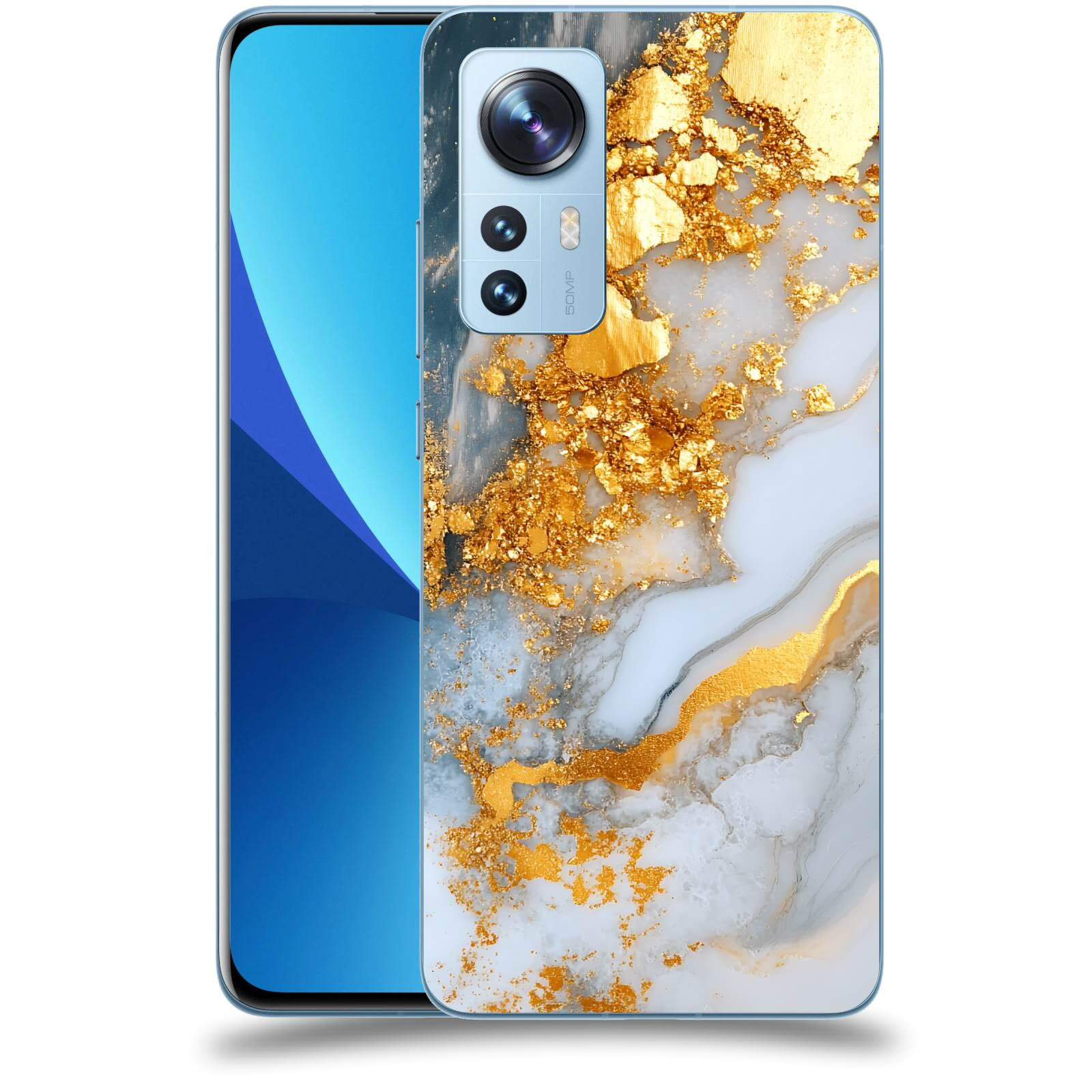 ACOVER Kryt na mobil Xiaomi 12 - Liquid Gold VII