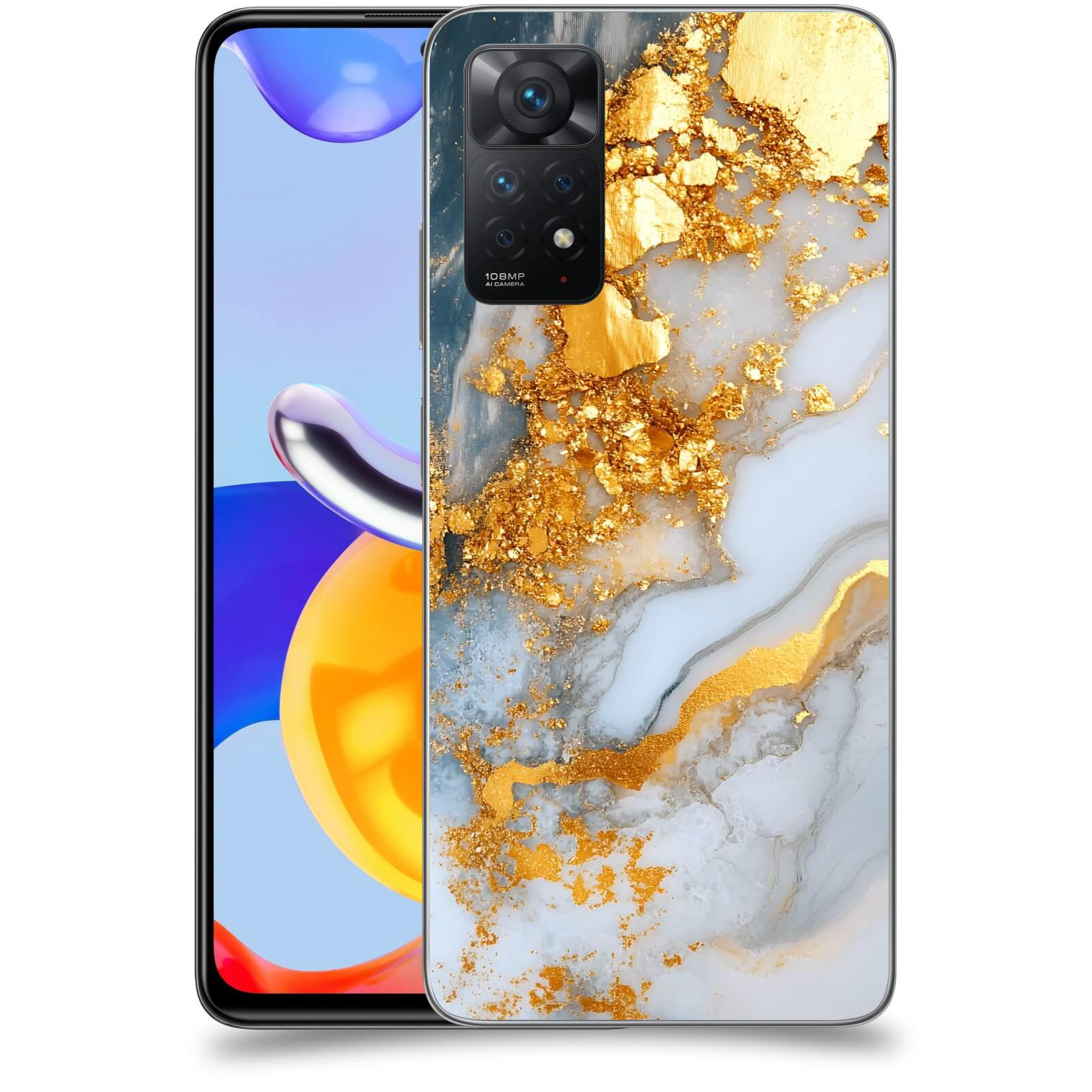 ACOVER Kryt na mobil Xiaomi Redmi Note 11 Pro - Liquid Gold VII