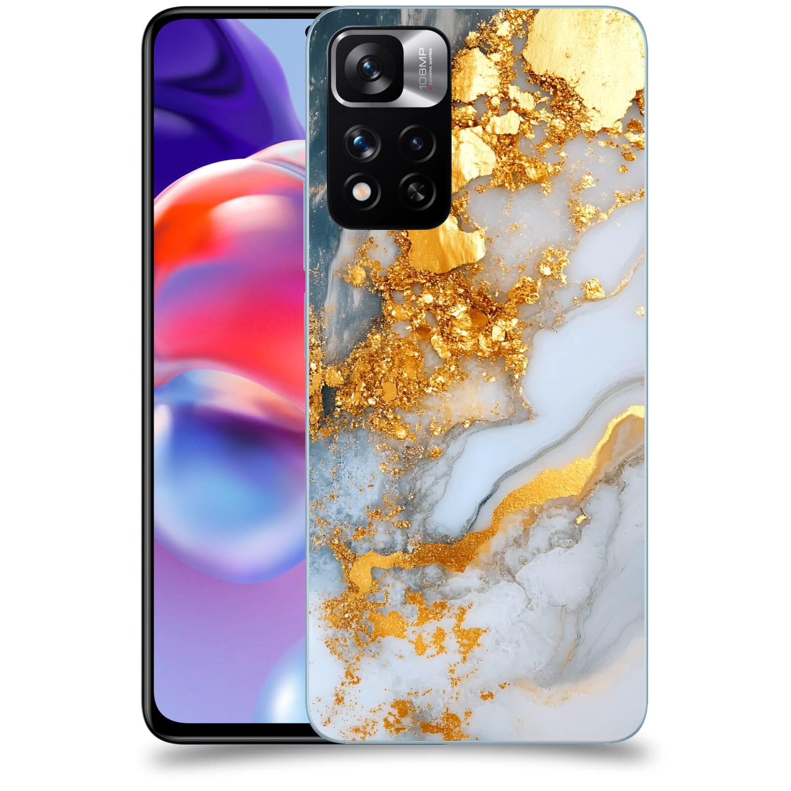 ACOVER Kryt na mobil Xiaomi Redmi Note 11 Pro+ 5G - Liquid Gold VII