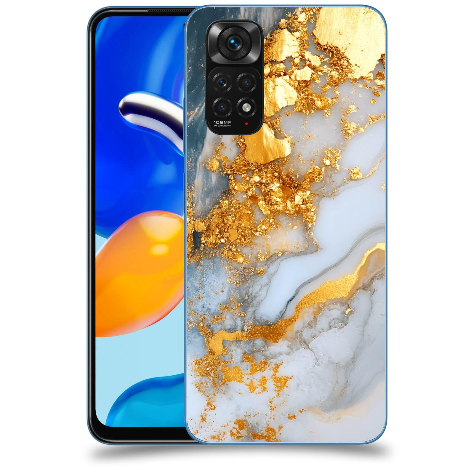 ACOVER Kryt na mobil Xiaomi Redmi Note 11S - Liquid Gold VII