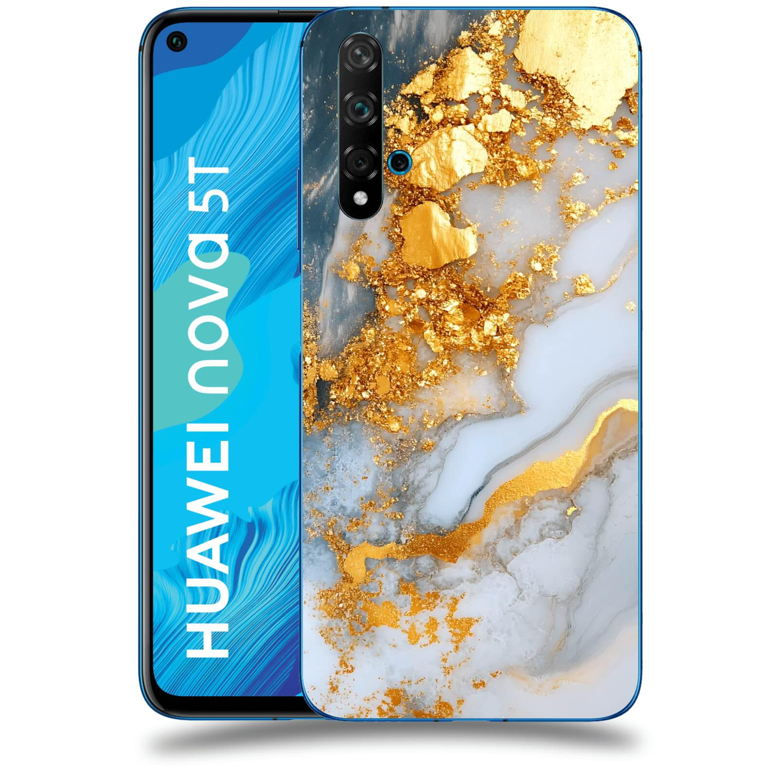 ACOVER Kryt na mobil Huawei Nova 5T - Liquid Gold VII