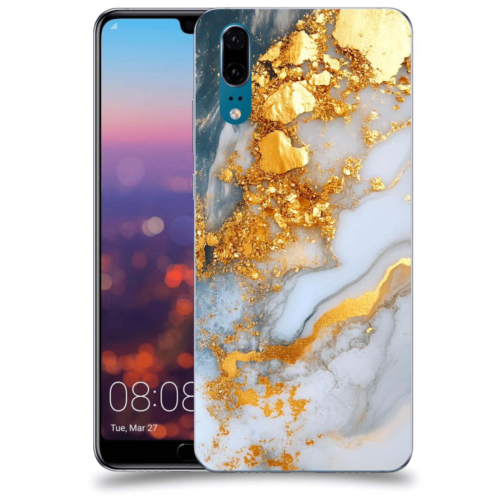 ACOVER Kryt na mobil Huawei P20 - Liquid Gold VII