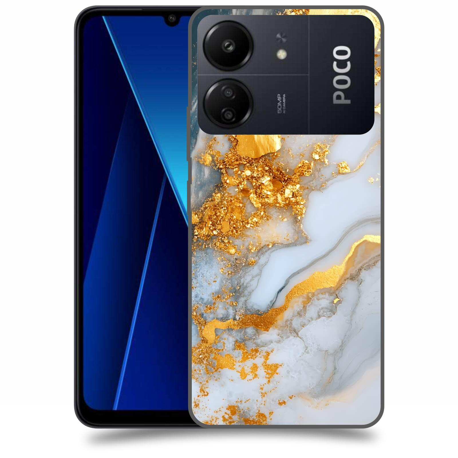 ACOVER Kryt na mobil Poco C65 - Liquid Gold VII