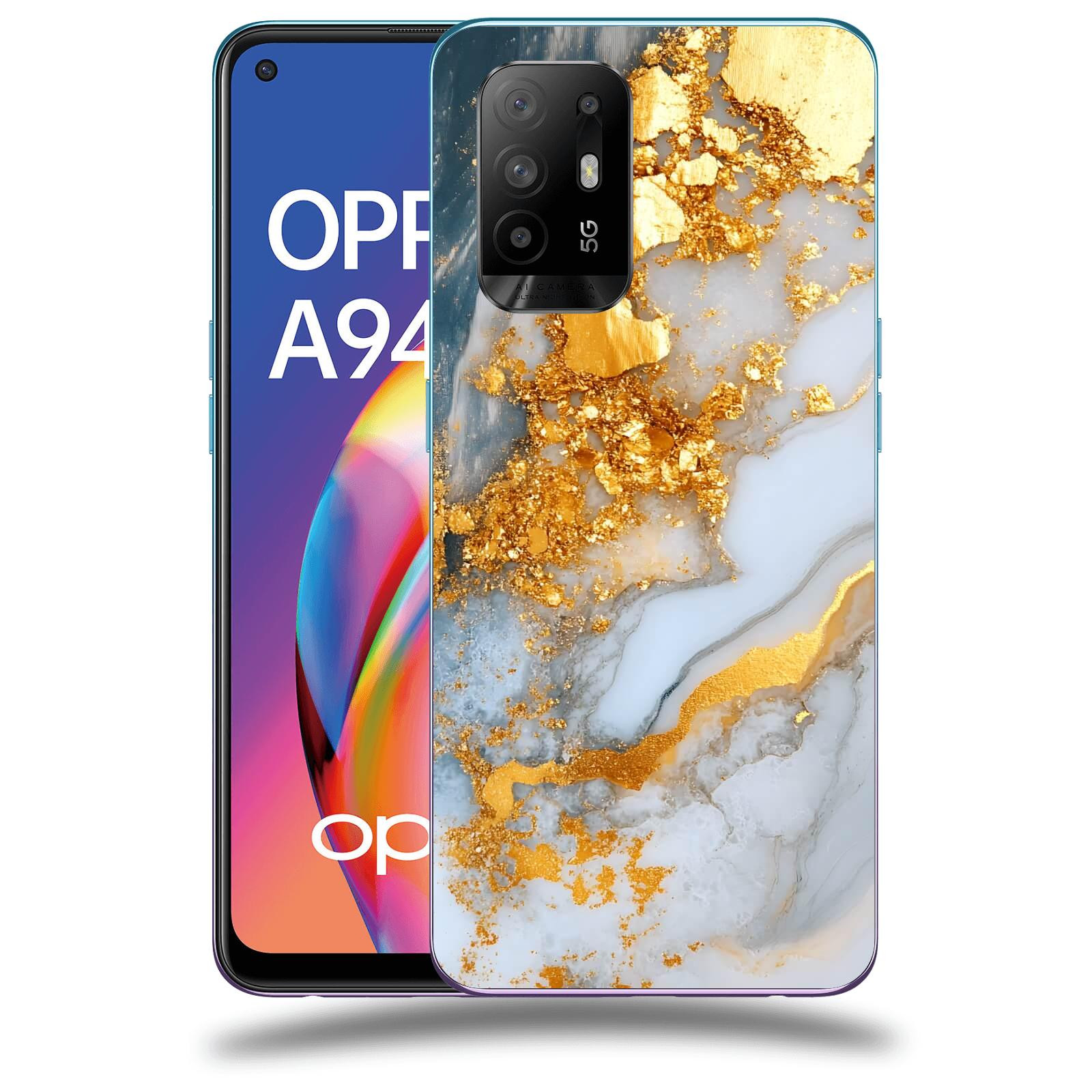 ACOVER Kryt na mobil OPPO A94 5G - Liquid Gold VII