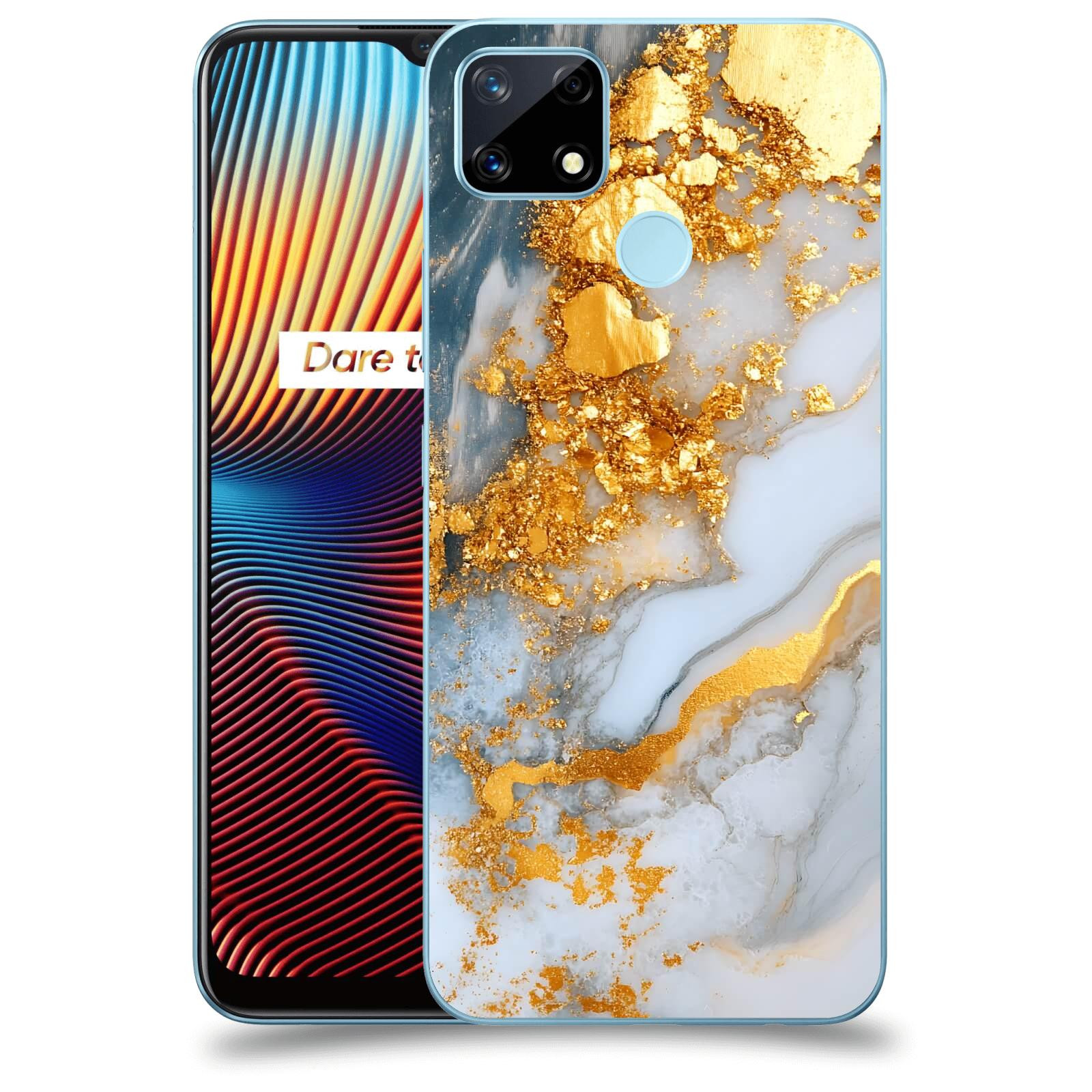 ACOVER Kryt na mobil Realme 7i - Liquid Gold VII