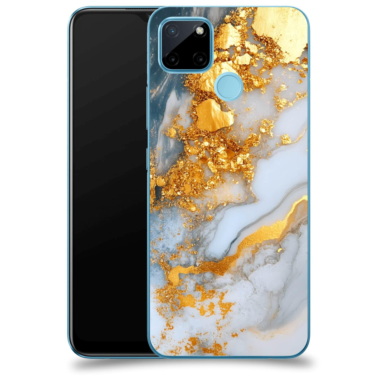 ACOVER Kryt na mobil Realme C21Y - Liquid Gold VII