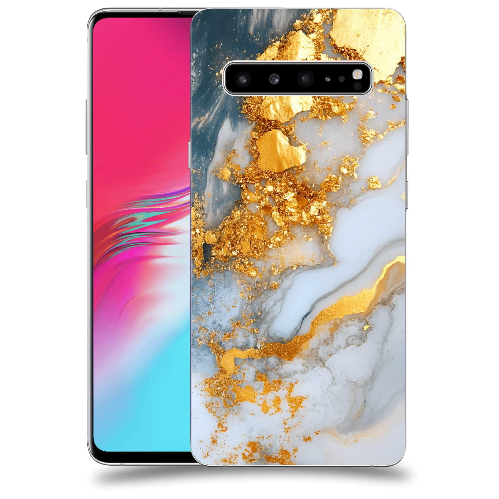 ACOVER Kryt na mobil Samsung Galaxy S10 G973 - Liquid Gold VII