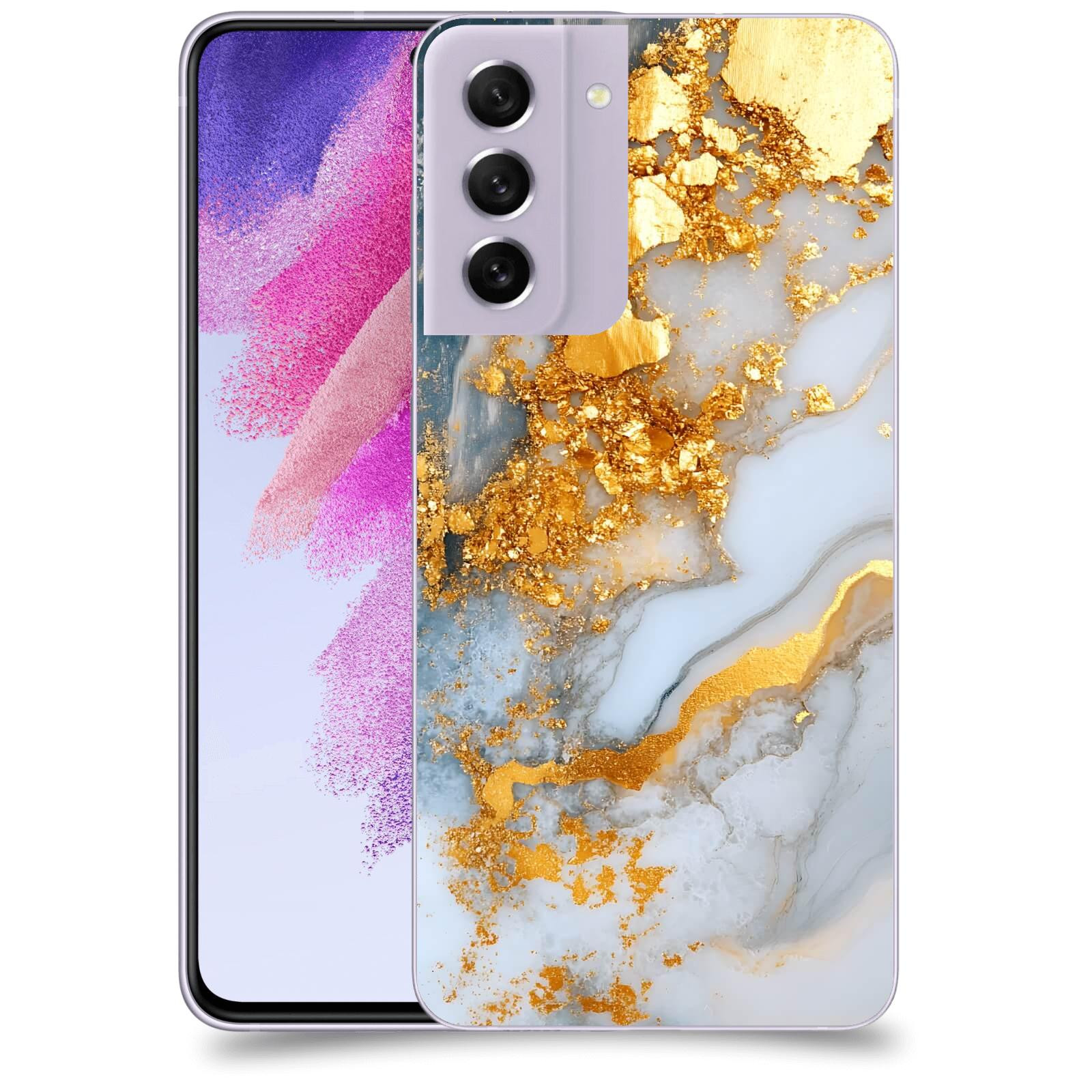 ACOVER Kryt na mobil Samsung Galaxy S21 FE 5G - Liquid Gold VII
